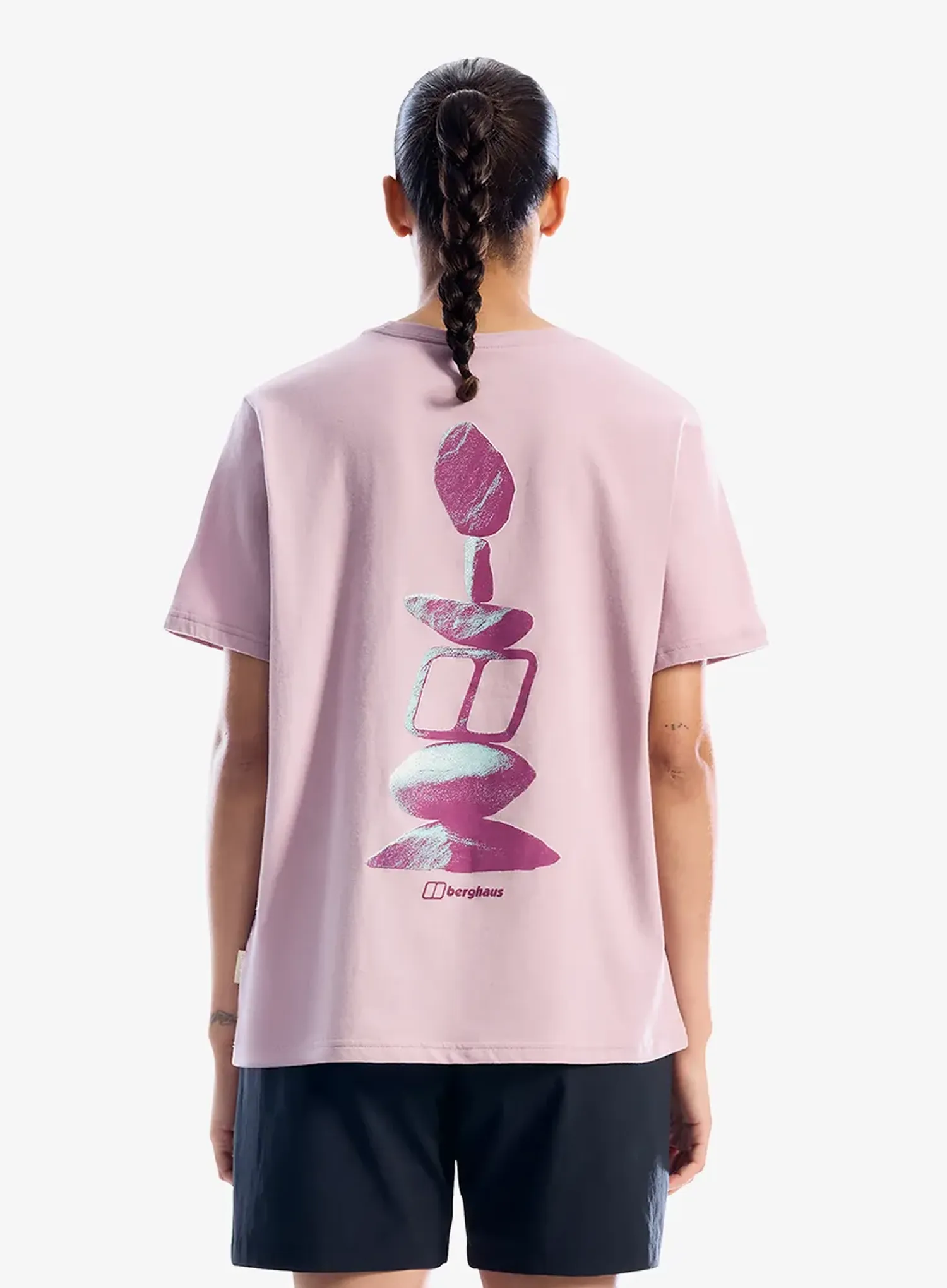Dámské tričko s potiskem Berghaus Cairn Essential Tee Af - alpine haze