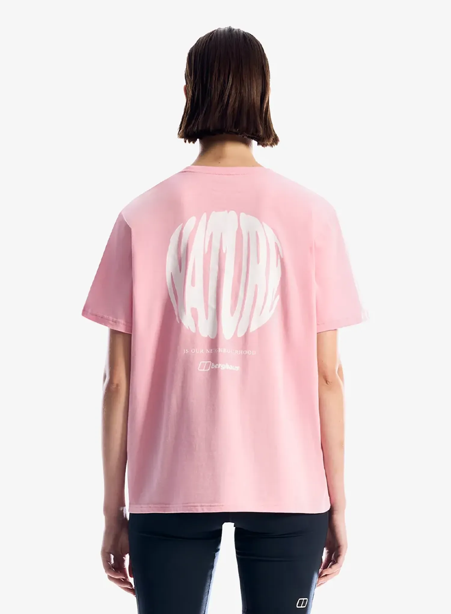 Dámské tričko s potiskem Berghaus Nature Essential Tee Af - pink lake