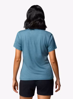 Dámské tričko s potiskem Columbia Parsons Point S/S Graphic Tee - everblue heather/gem focused