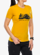 Dámské tričko s potiskem Montura Peaks Merino T-Shirt - mustard/mustard
