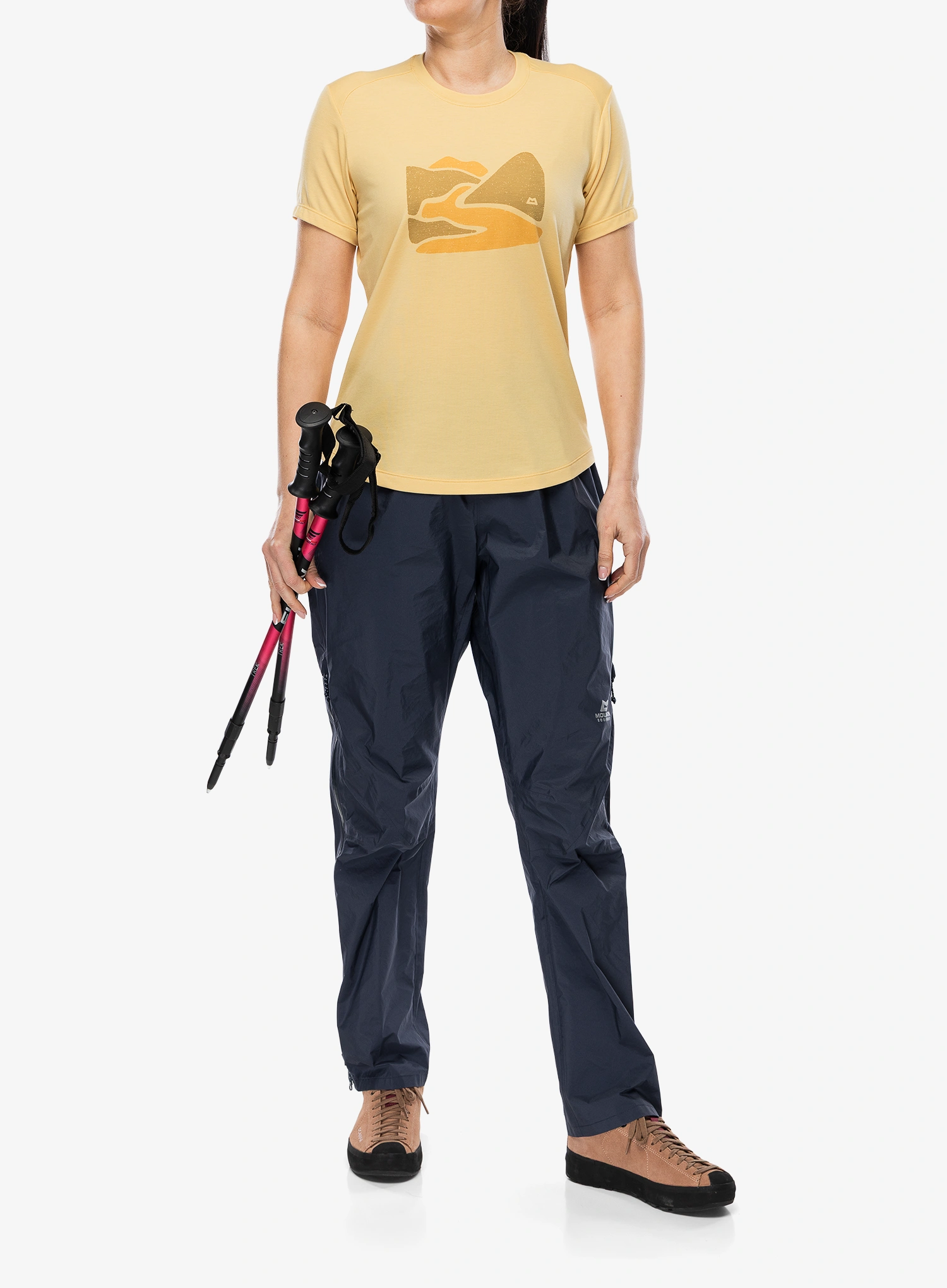 Dámské tričko s potiskem Mountain Equipment Headpoint Graphic Tee - rattan