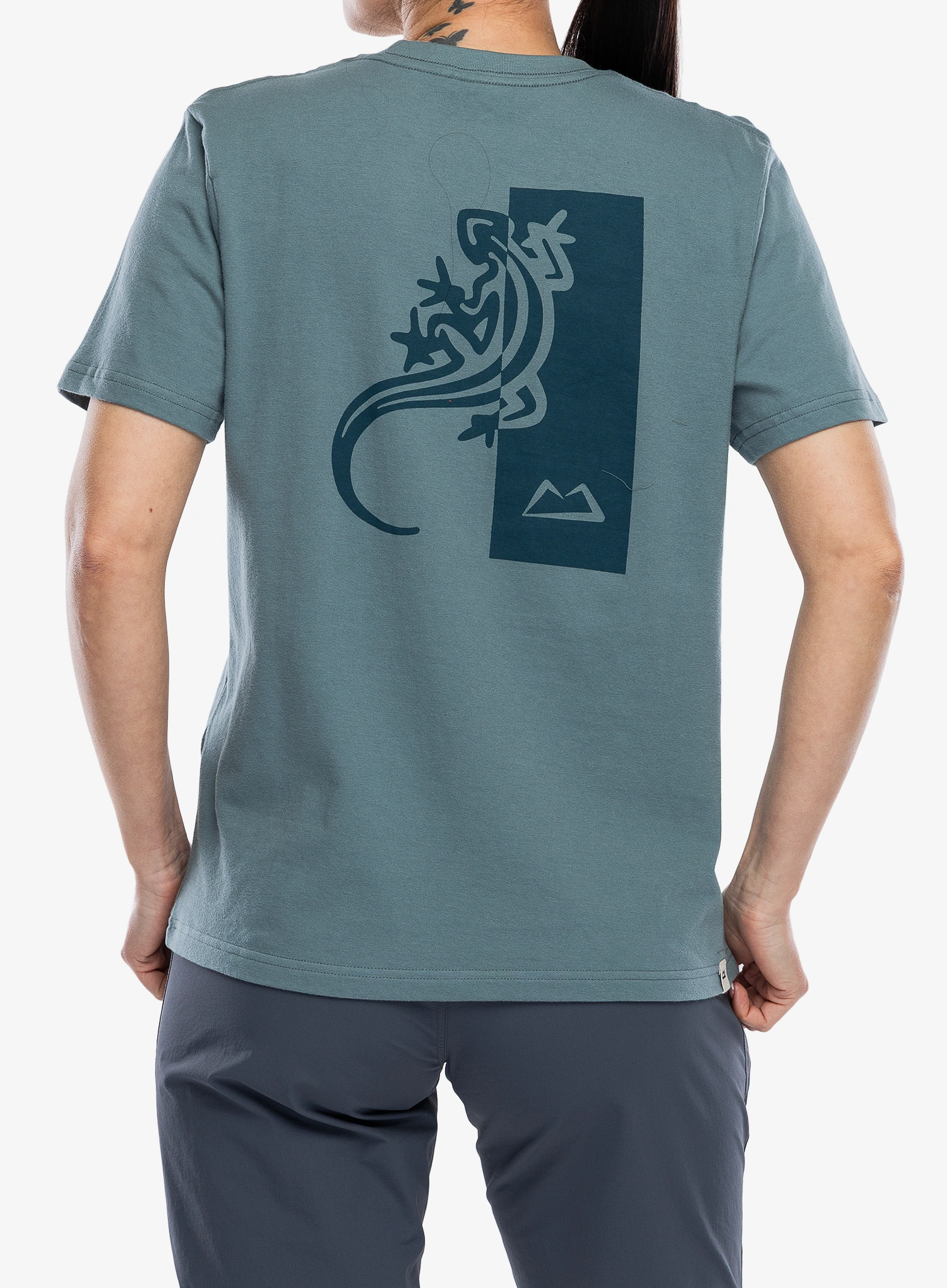 Dámské tričko s potiskem Mountain Equipment Podus Tee - blue goblin 