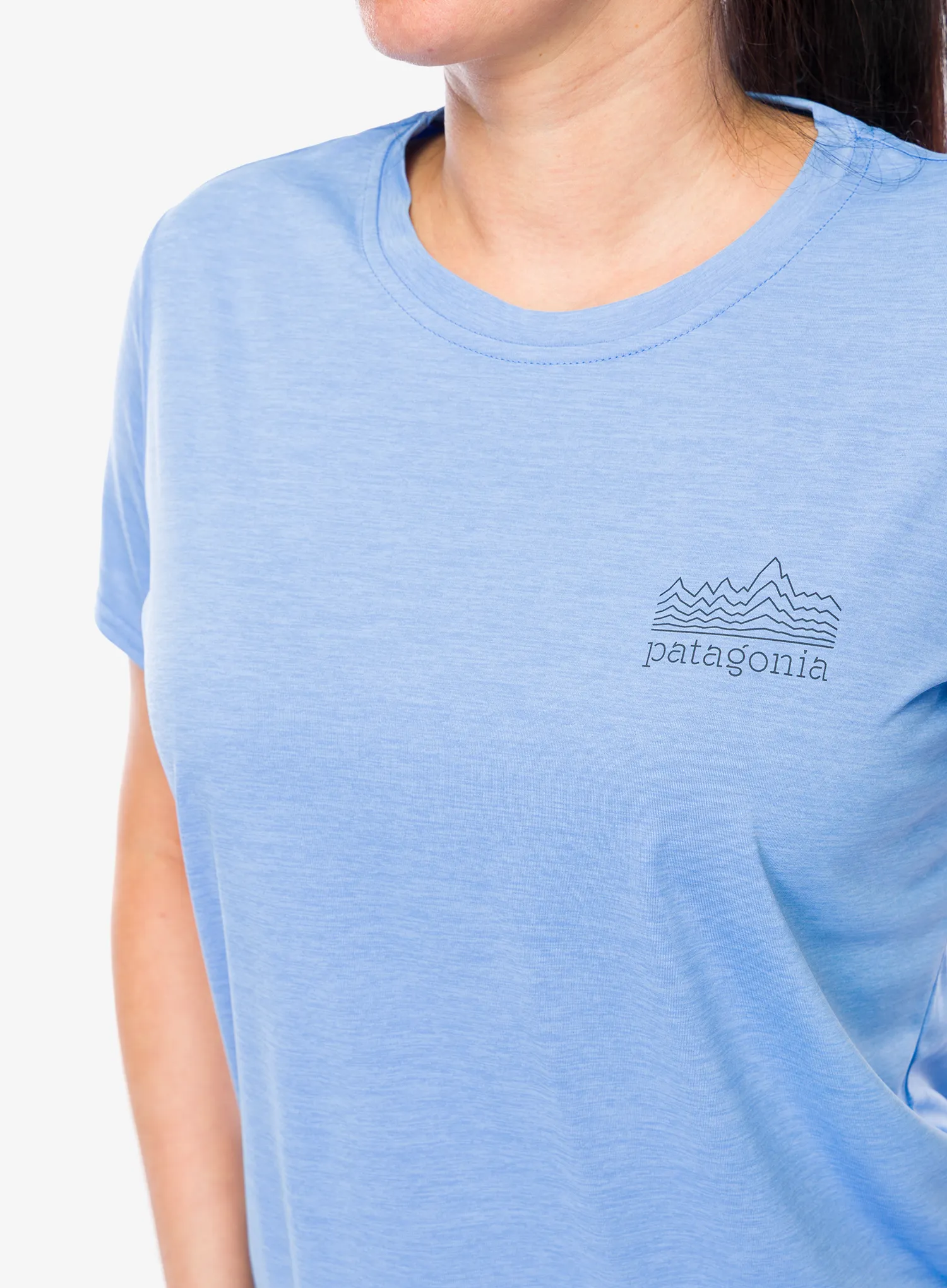 Dámské tričko s potiskem Patagonia Cap Cool Daily Graphic Shirt - strataspire/abundant blue