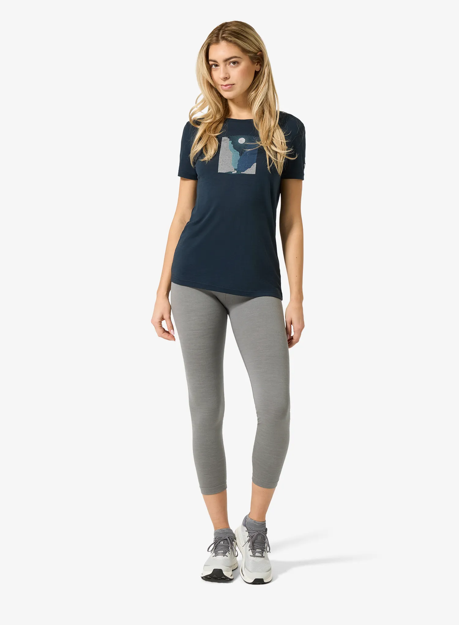 Dámské tričko s potiskem Super.natural Rio Grande Tee - blueberry/various