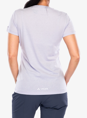 Dámské tričko s potiskem Vaude Cyclist T-Shirt V - lavender