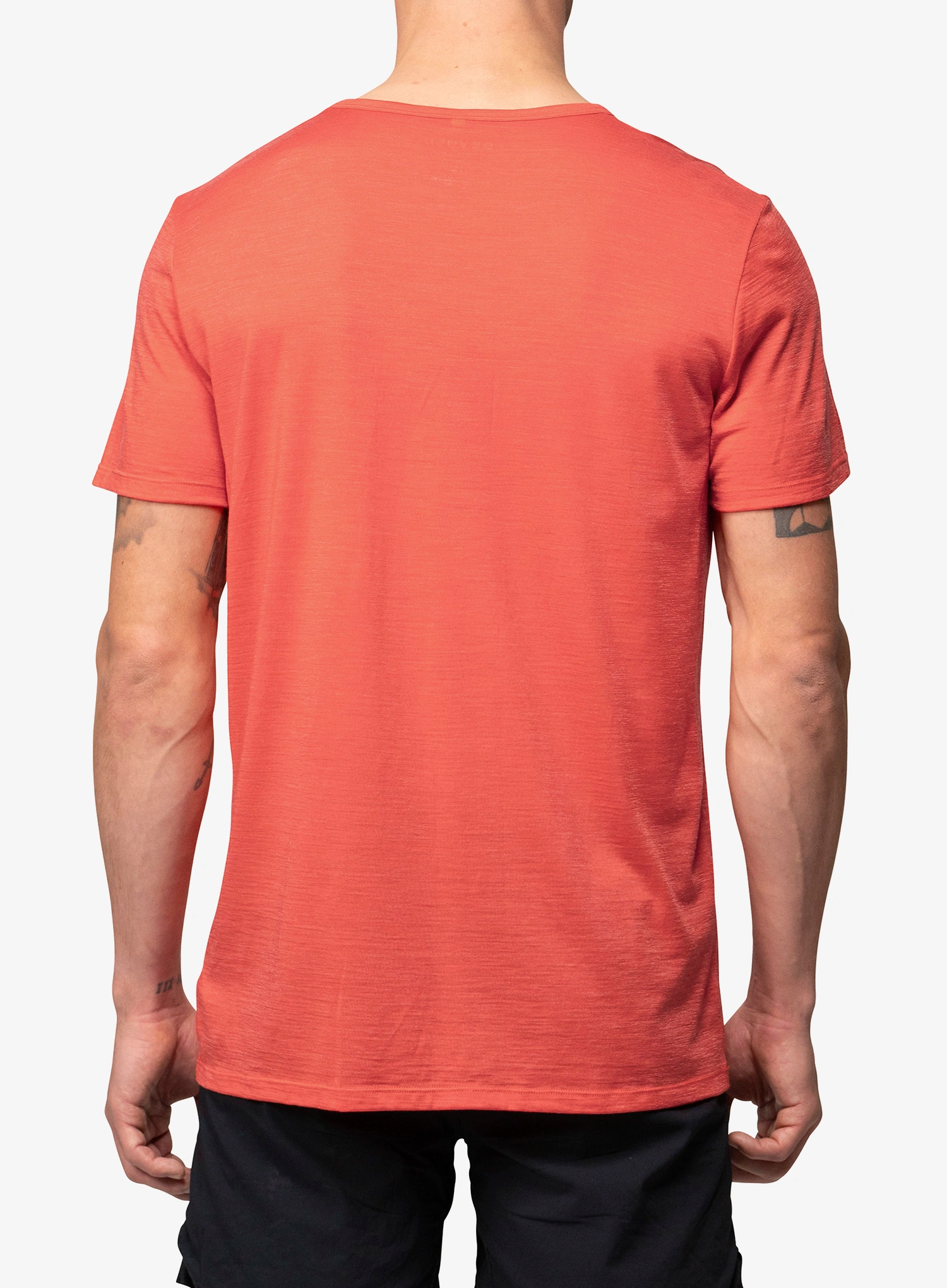 Tričko s potiskem Devold Active Outline Tee - cayenne