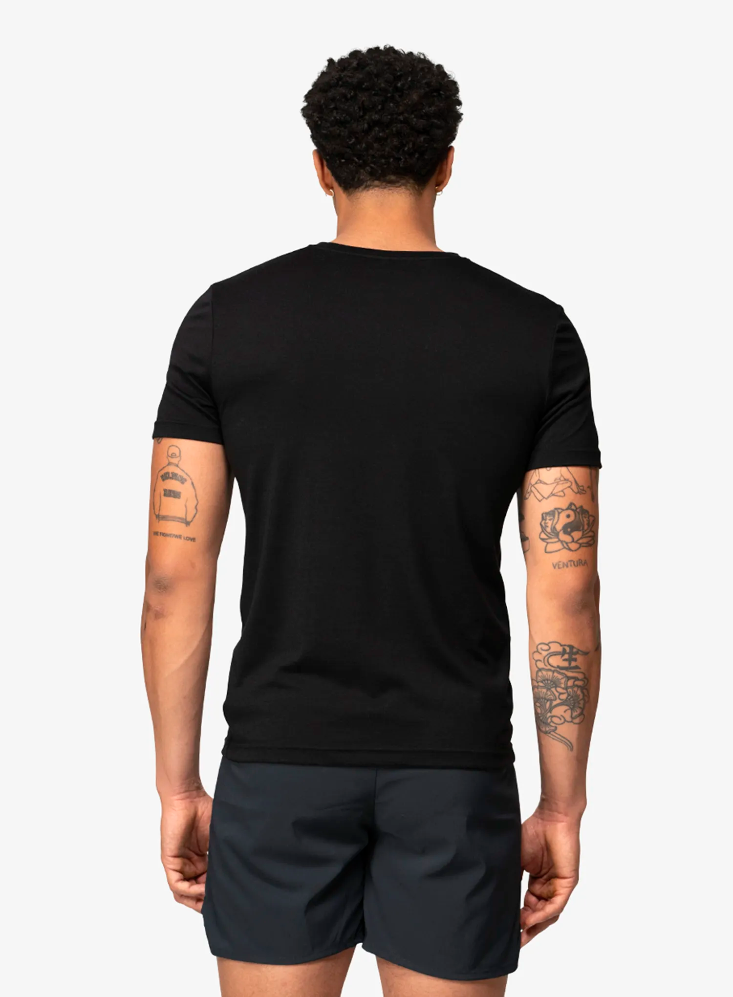 Tričko s potiskem Devold Classic Triple Tee - black