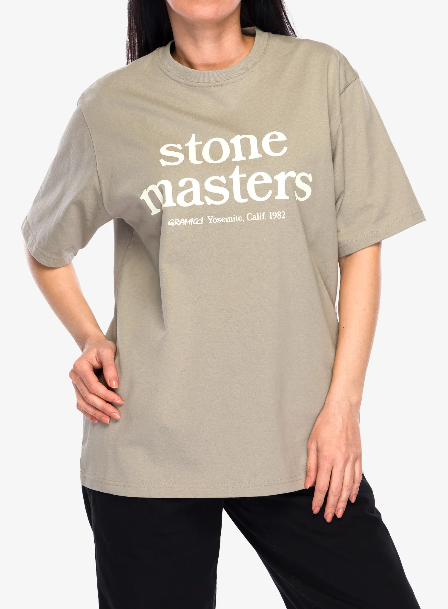 Tričko s potiskem Gramicci Stonemasters Tee - khaki