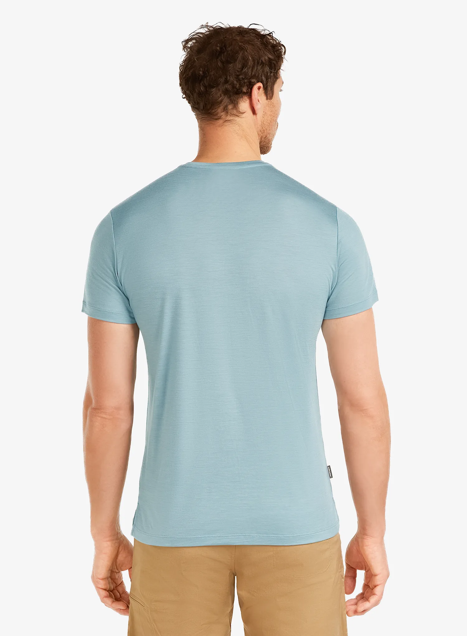 Tričko s potiskem Icebreaker Merino 125 Cool-Lite Sphere SS Tee Across - flint blue