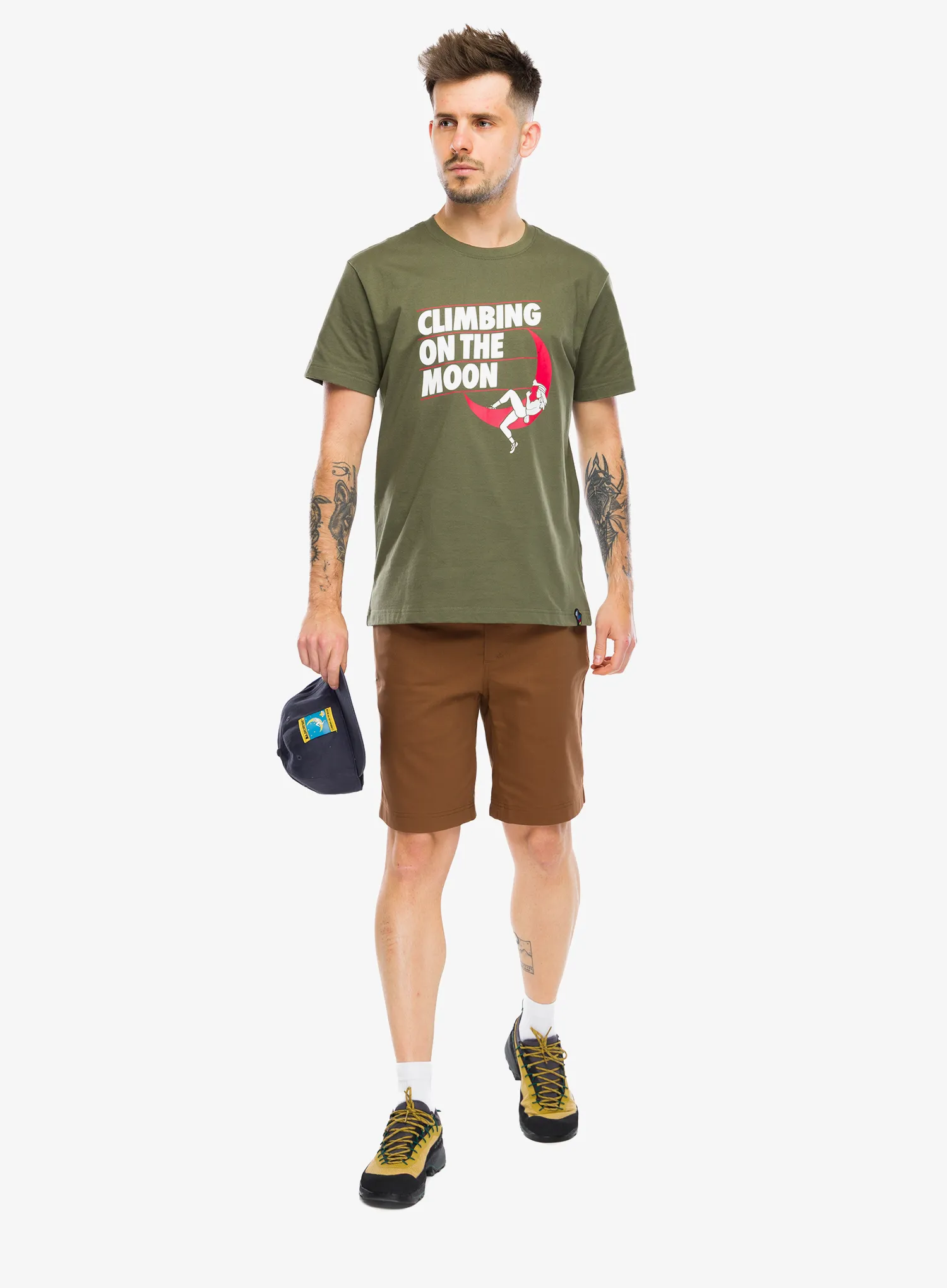 Tričko s potiskem La Sportiva Moon Rock T-Shirt - cypress/chalk