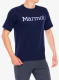Tričko s potiskem Marmot Windridge Graphic S/S - arctic navy