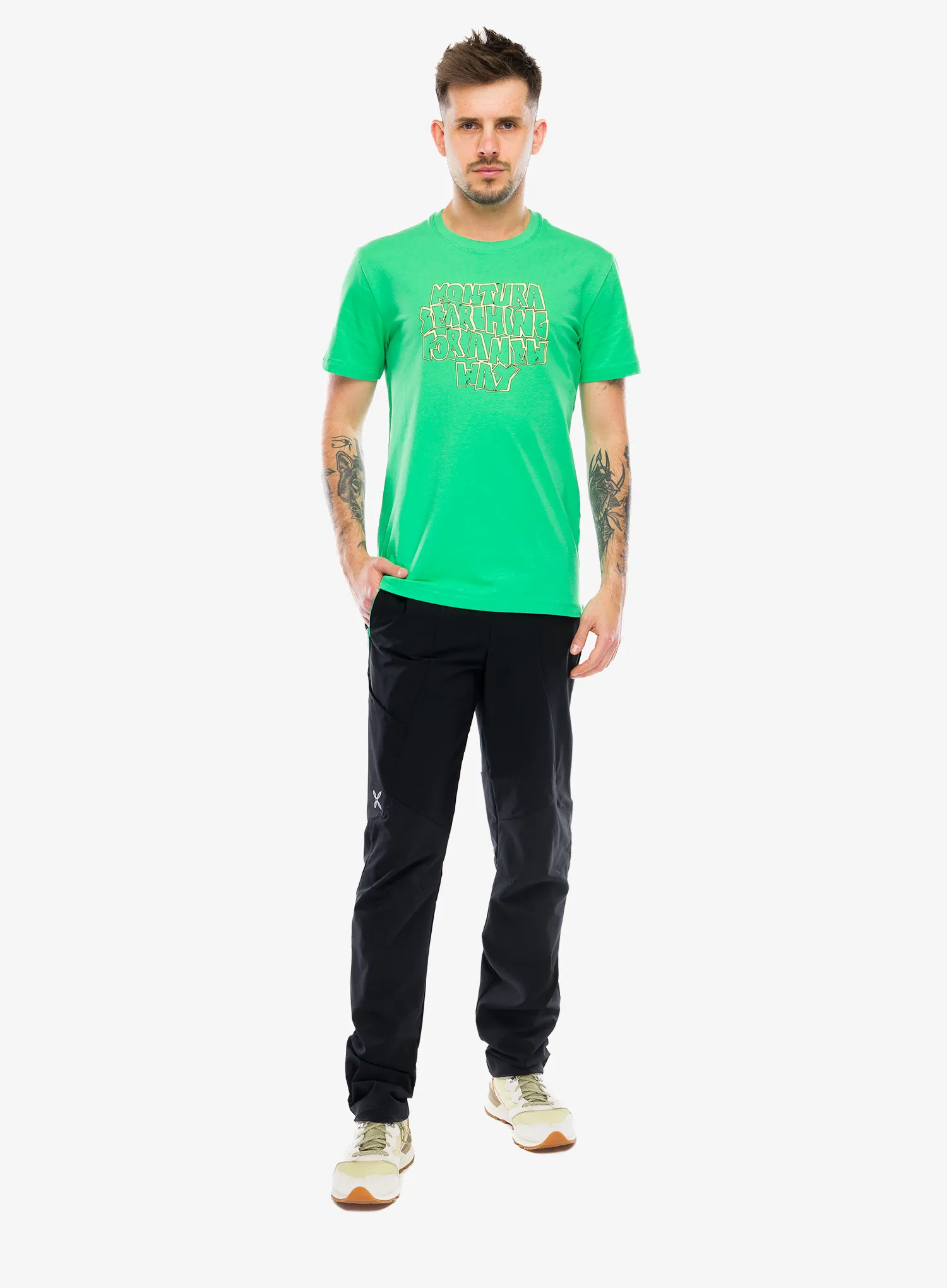 Tričko s potiskem Montura Knots T-Shirt - vibe green
