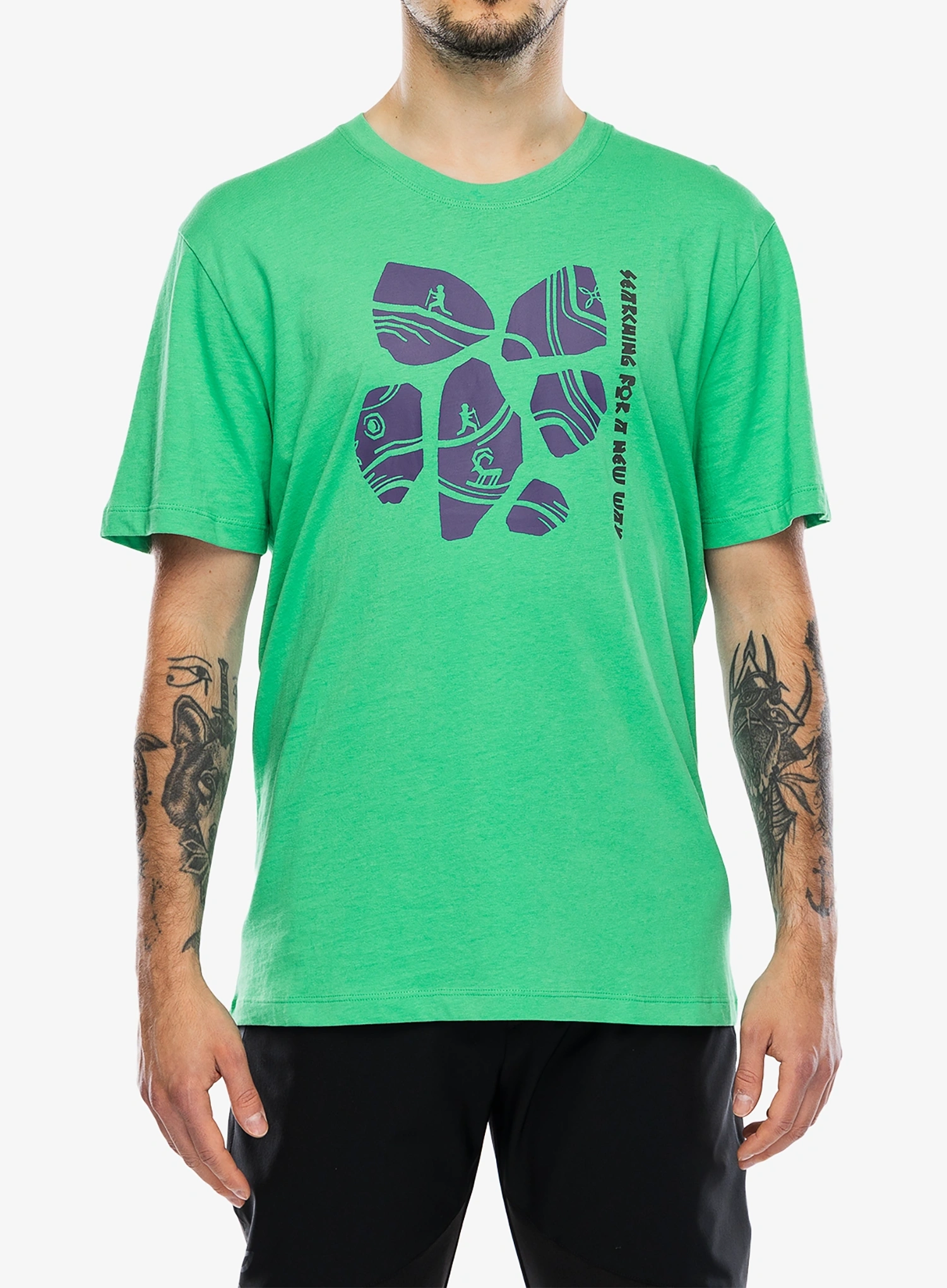 Tričko s potiskem Montura Limestone T-Shirt - vibe green