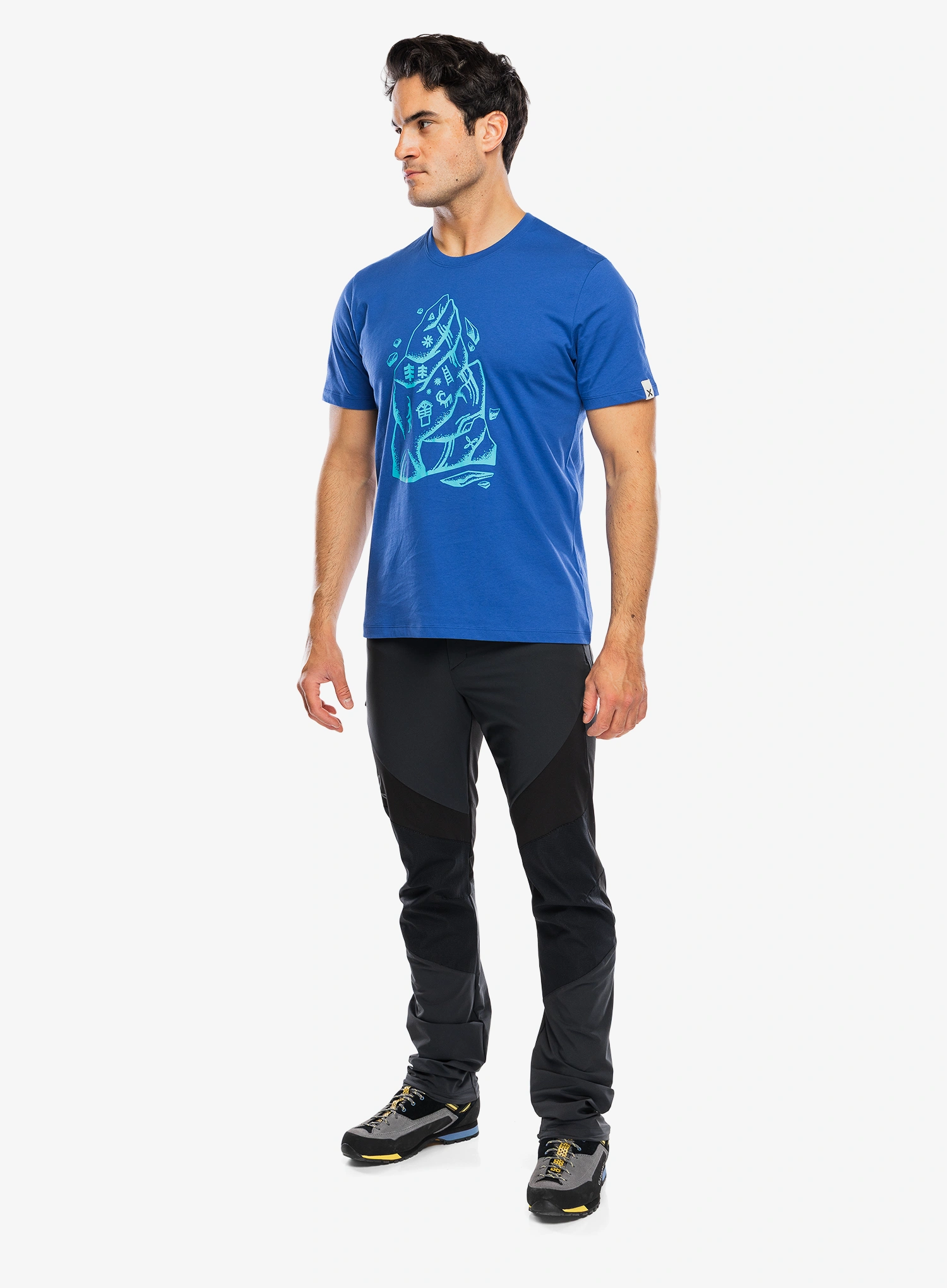 Tričko s potiskem Montura Spire T-Shirt - b.blue