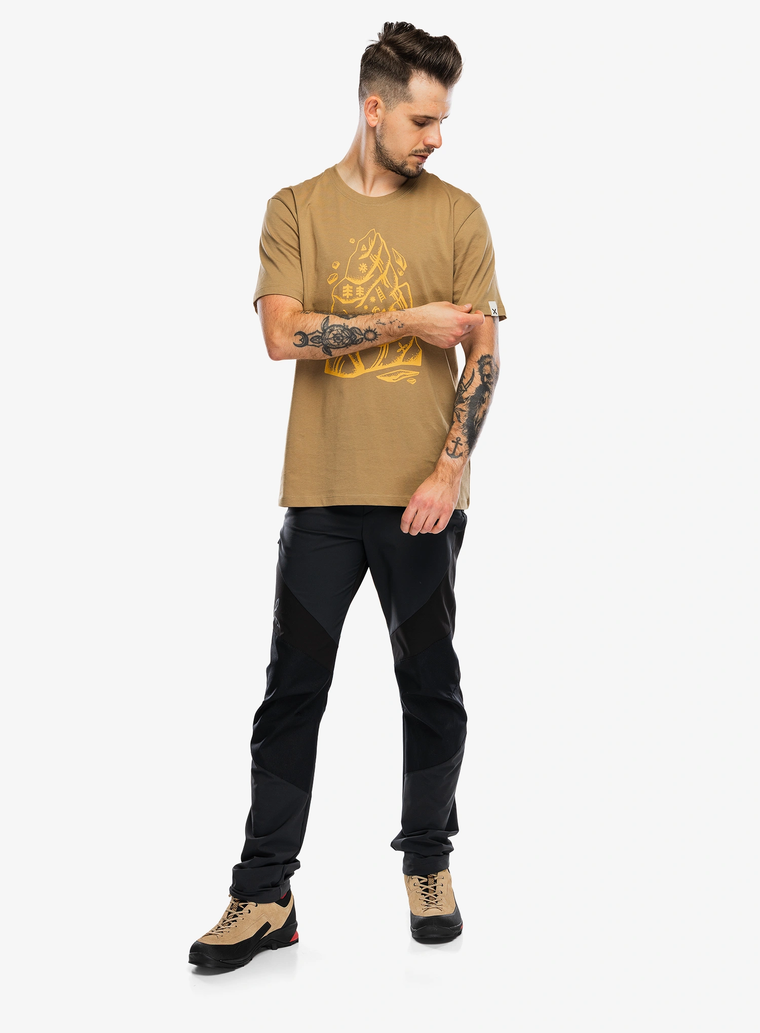 Tričko s potiskem Montura Spire T-Shirt - desert beige