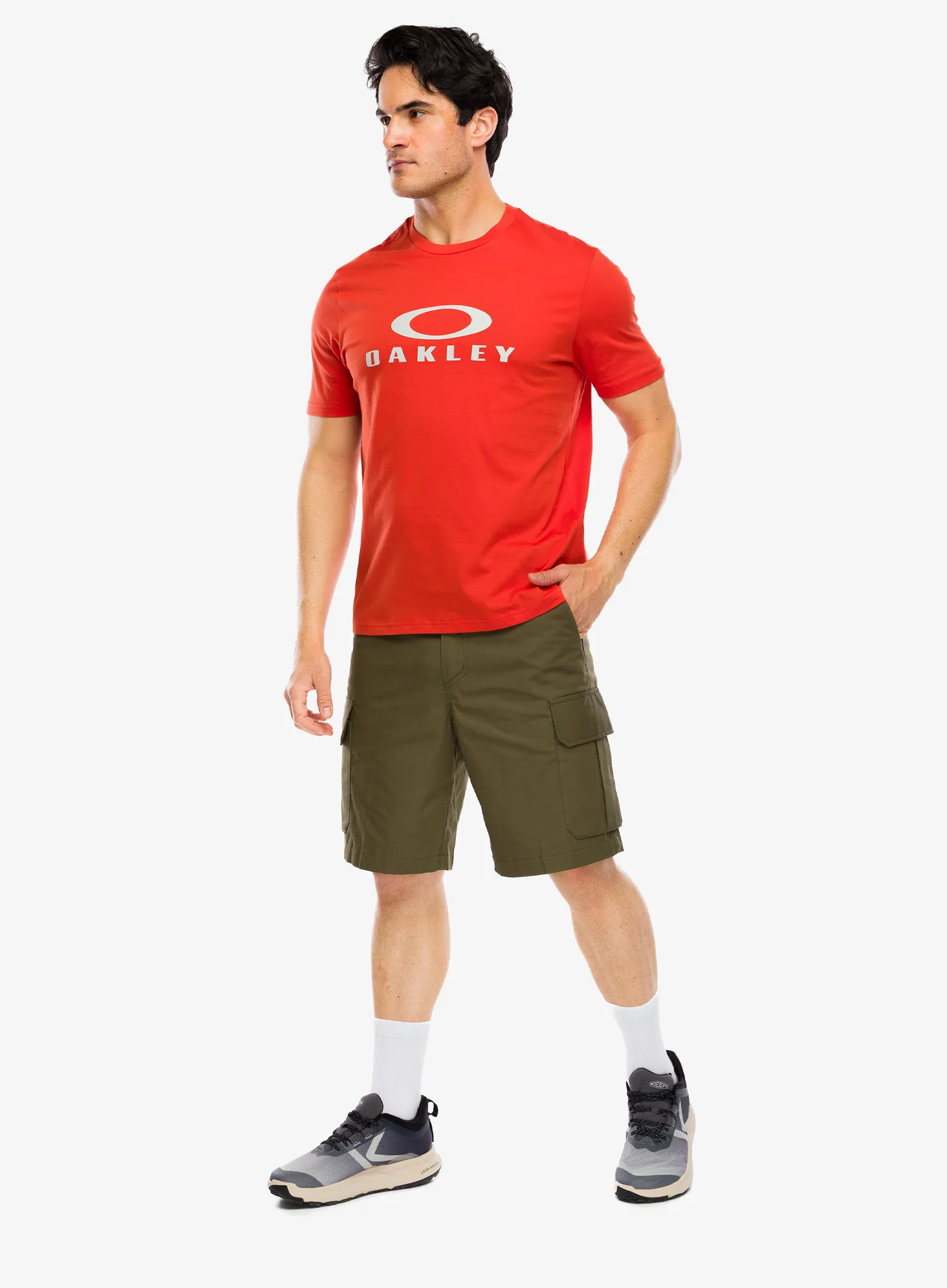 Tričko s potiskem Oakley O Bark 2.0 - aviator orange