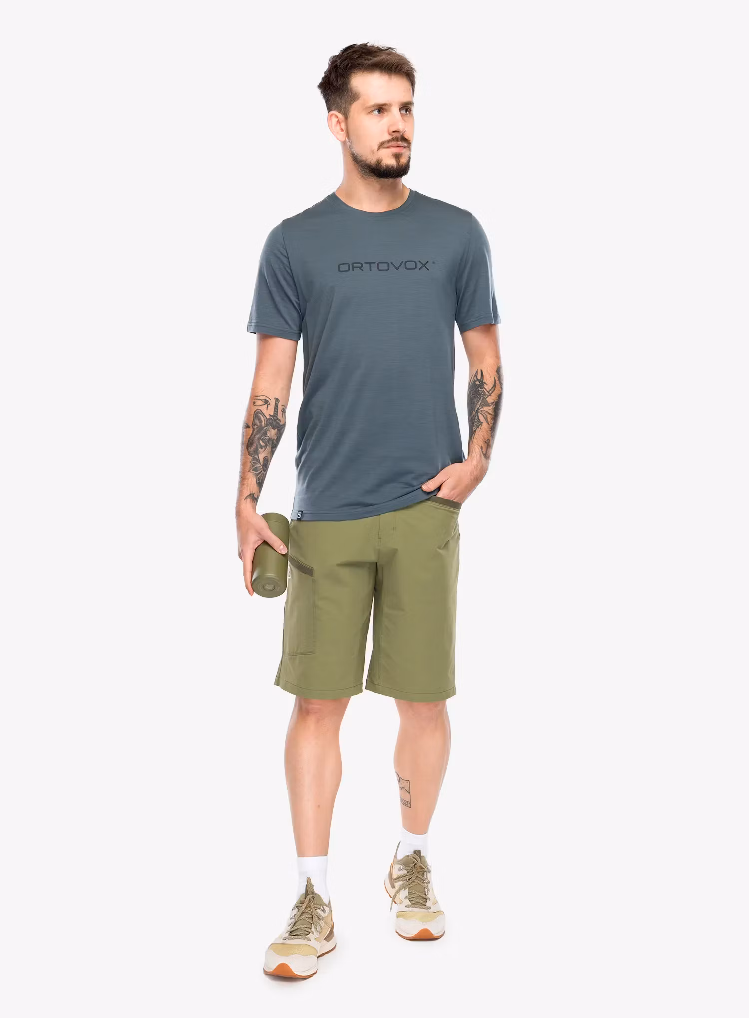 Tričko s potiskem Ortovox 150 Cool Brand TS - dark arctic grey