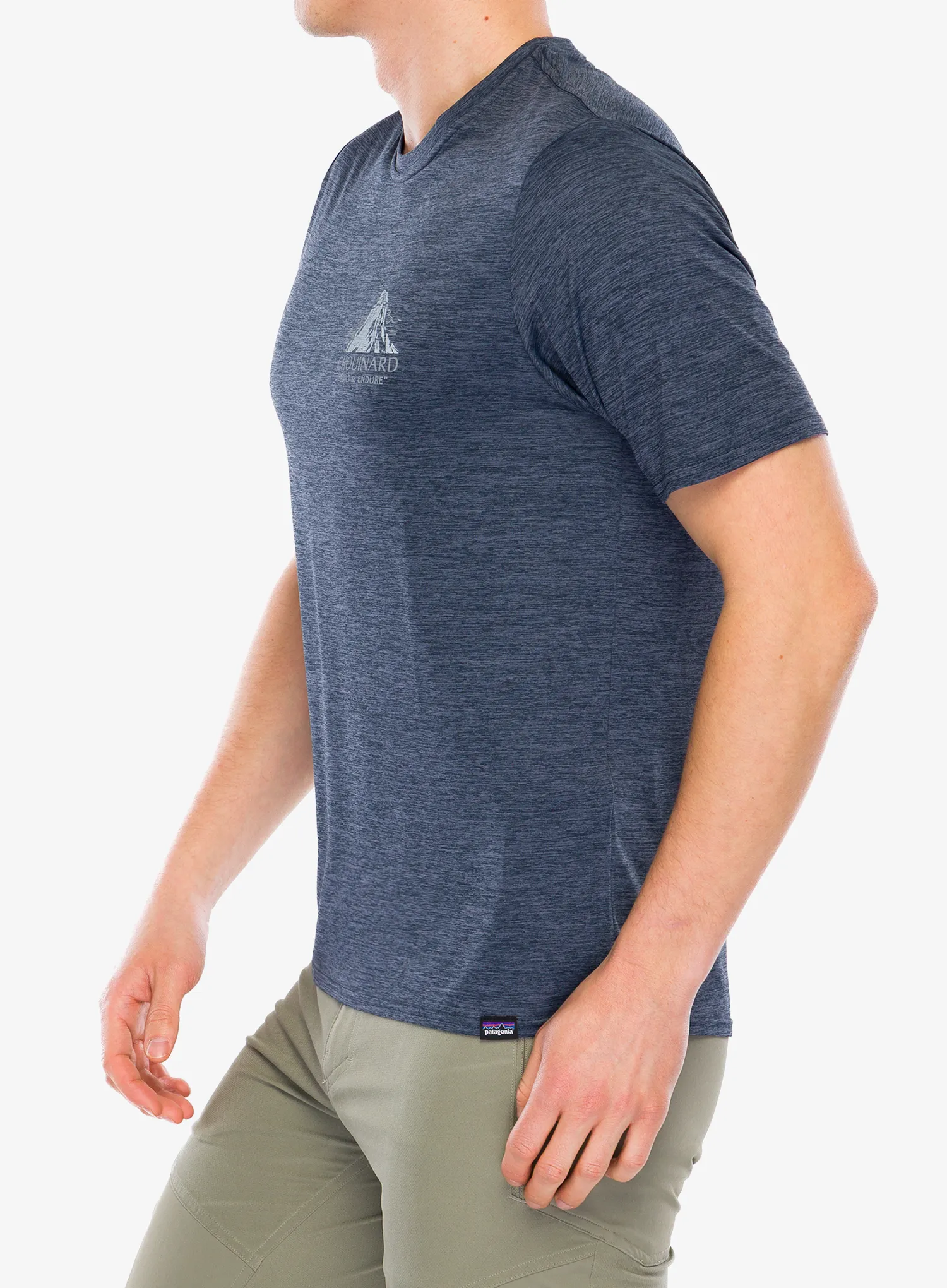Tričko s potiskem Patagonia Cap Cool Daily Graphic Shirt Lands - chouinard crest/smolder blue