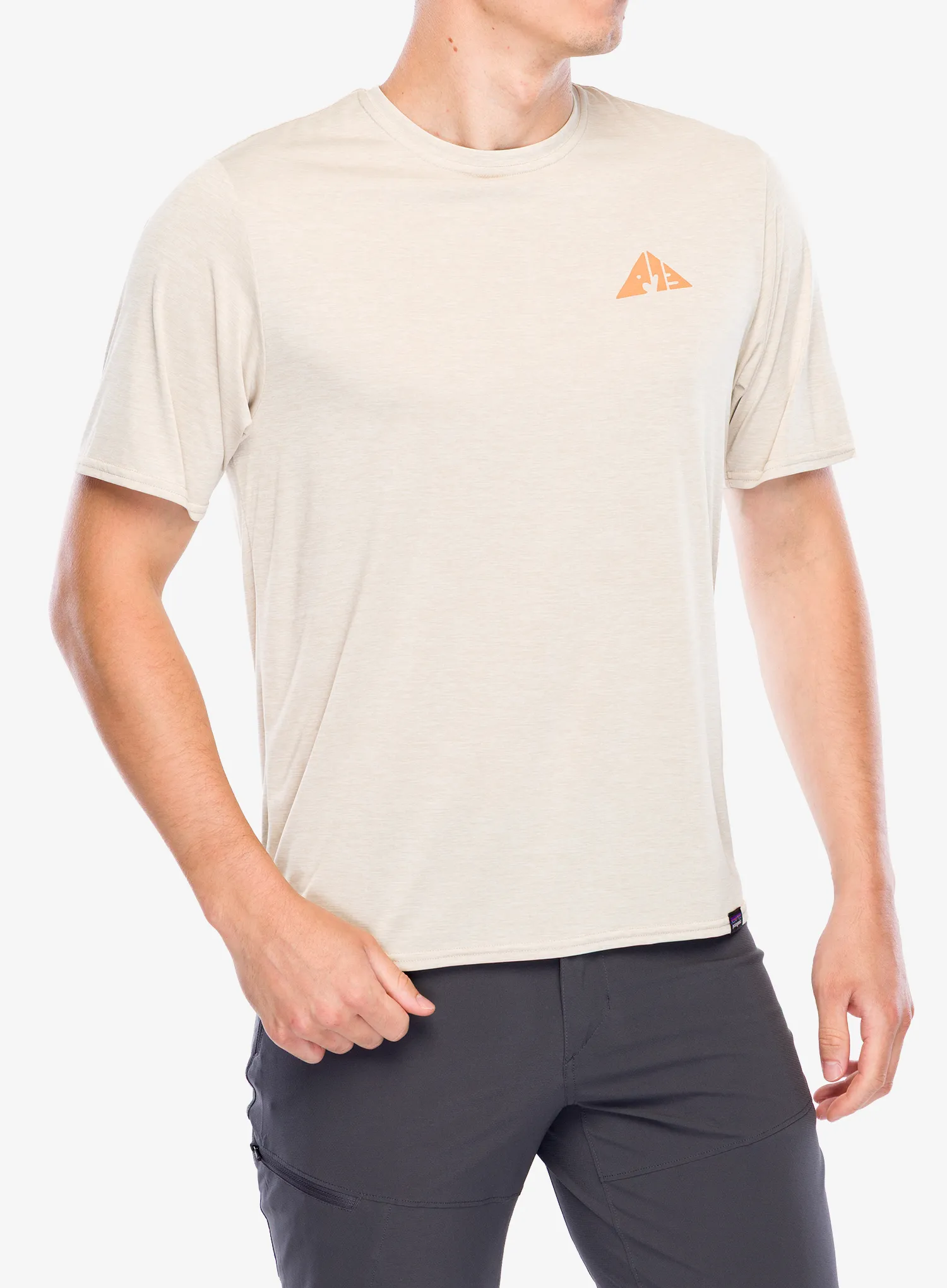 Tričko s potiskem Patagonia Cap Cool Daily Graphic Shirt Lands - driftways/pumice x-dye