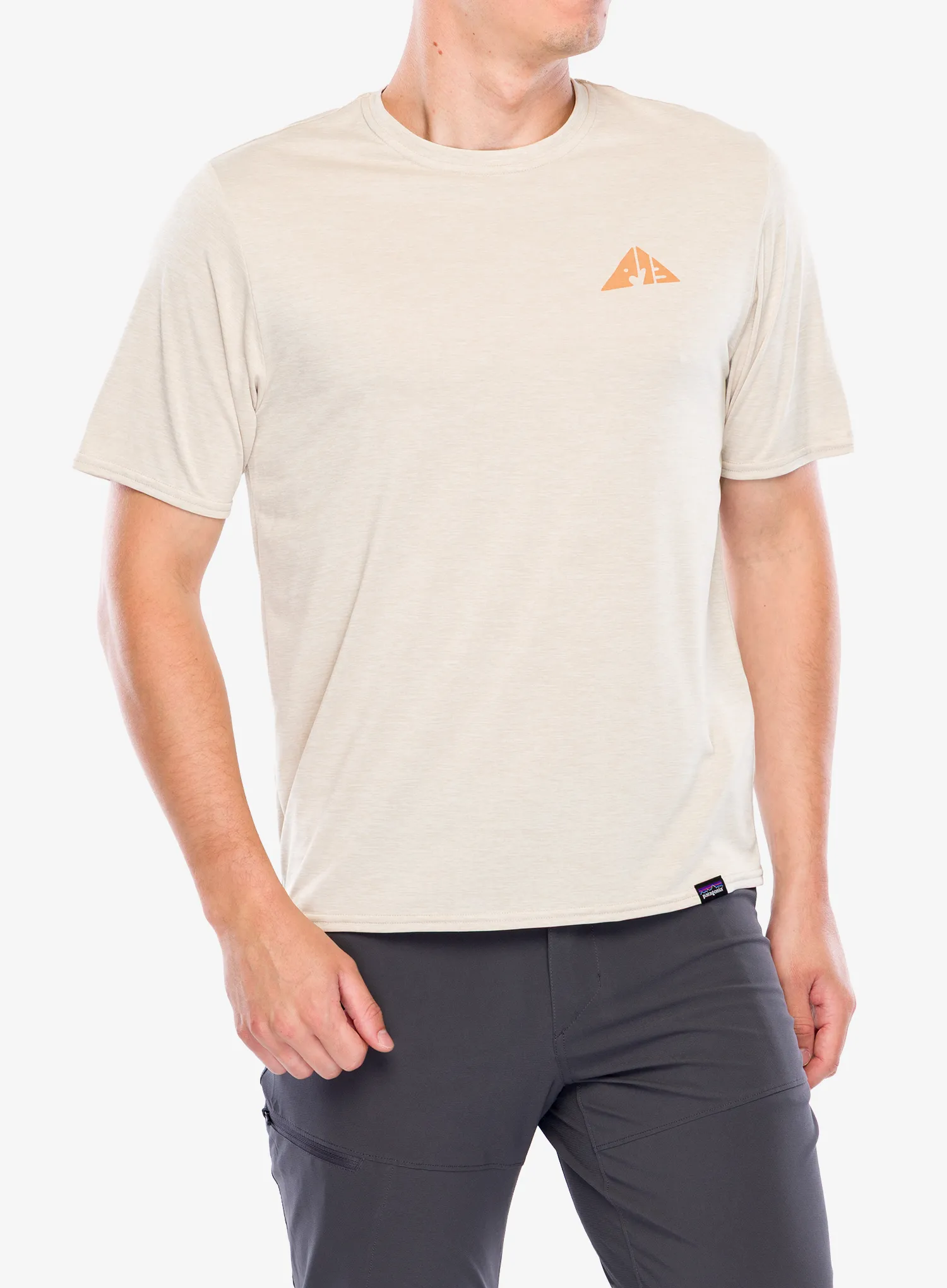 Tričko s potiskem Patagonia Cap Cool Daily Graphic Shirt Lands - driftways/pumice x-dye