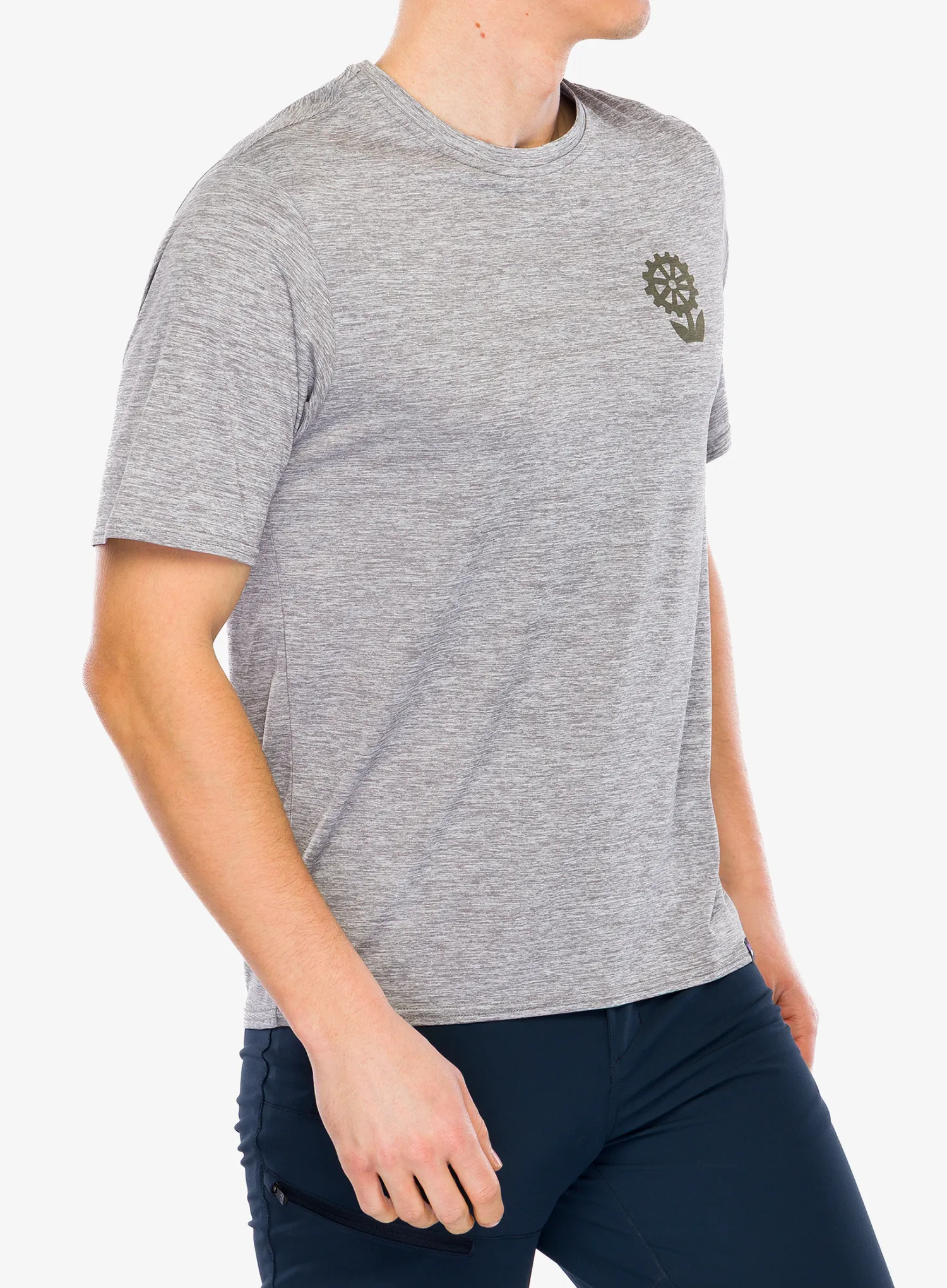 Tričko s potiskem Patagonia Cap Cool Daily Graphic Shirt Lands - hike-a-bike/feather grey