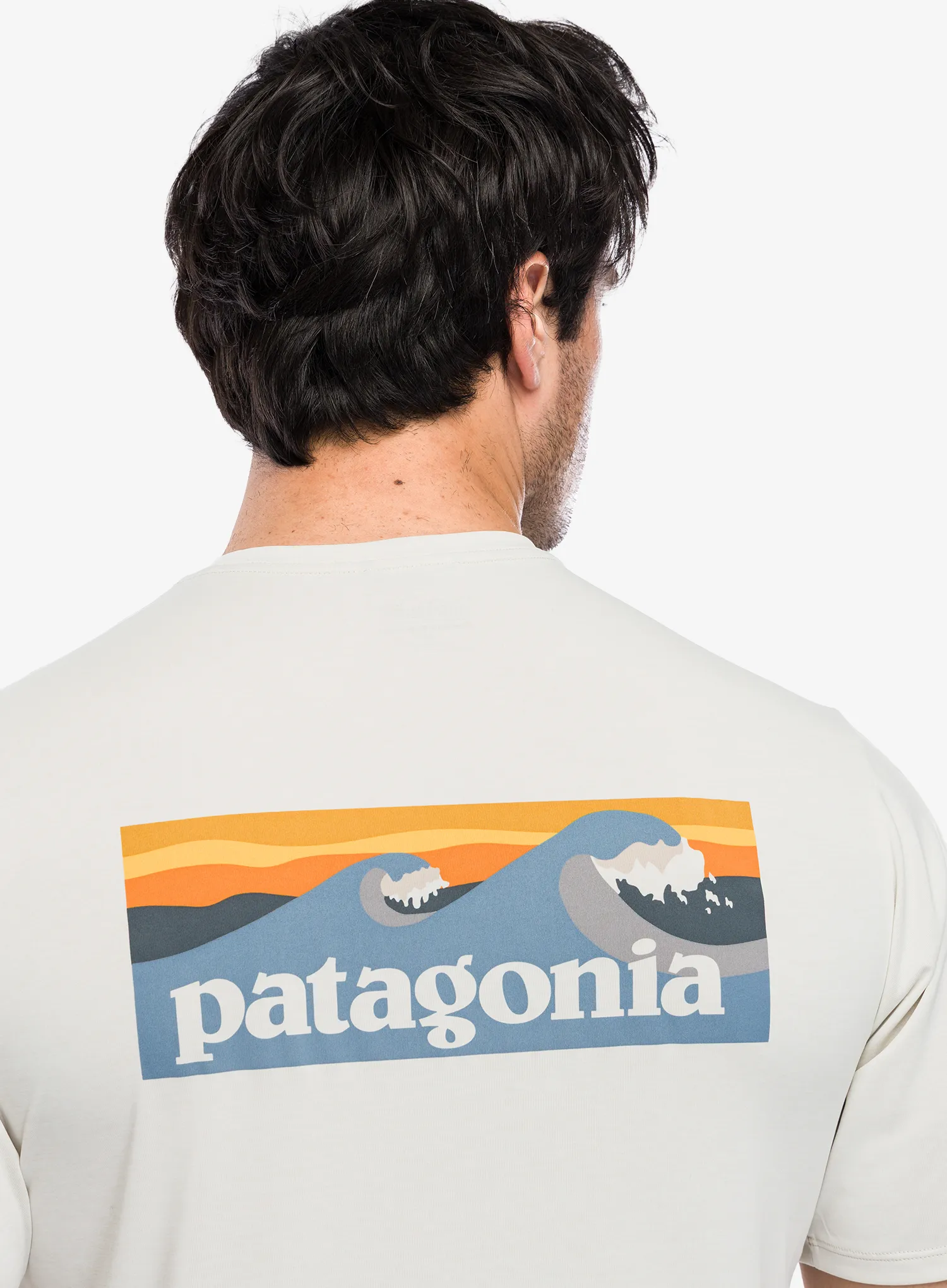 Tričko s potiskem Patagonia Cap Cool Daily Shirt Boardshort Logo - dyno white