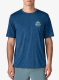 Tričko s potiskem Patagonia Cap Cool Daily Shirt Great Waves - c.blue/light c.blue x-dye