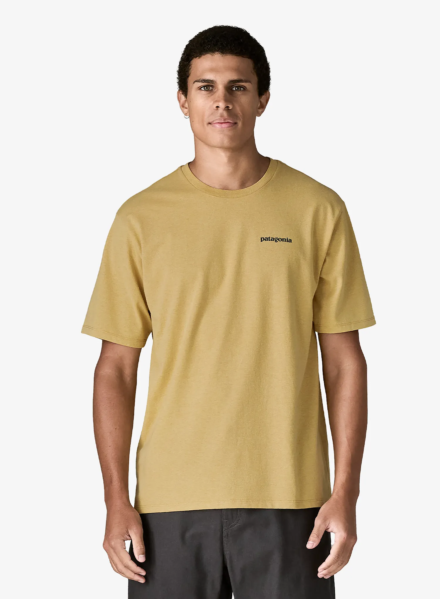 Tričko s potiskem Patagonia Flying Fish Responsibili-Tee - limestone yellow/heritage fitz
