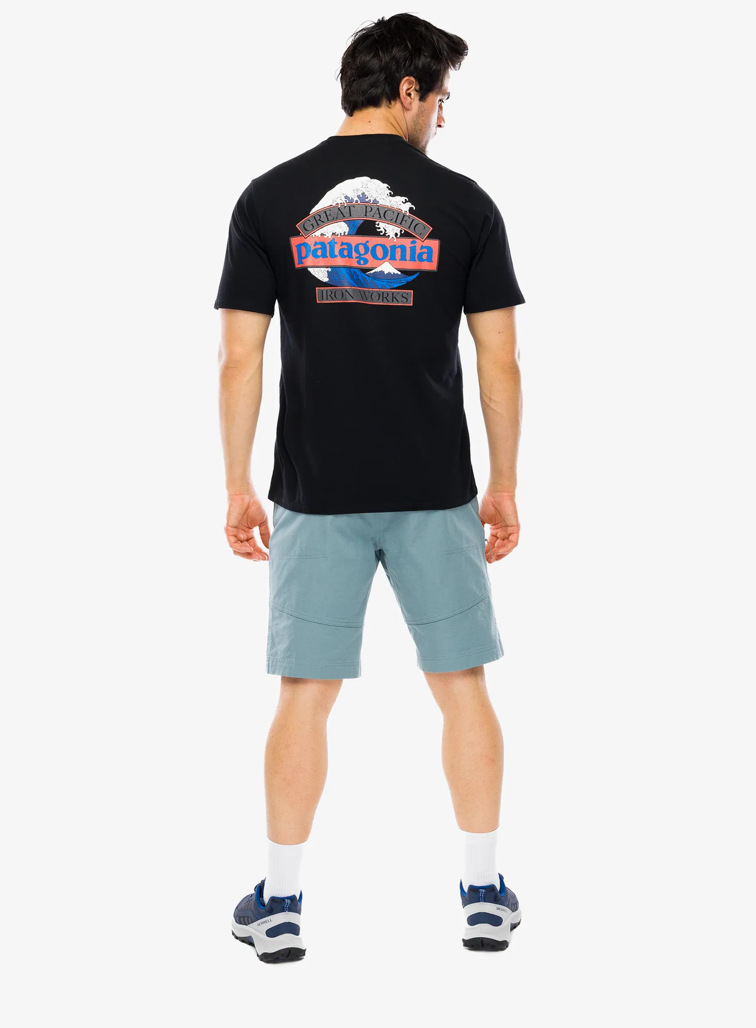 Tričko s potiskem Patagonia Great Waves Responsibili-Tee - black