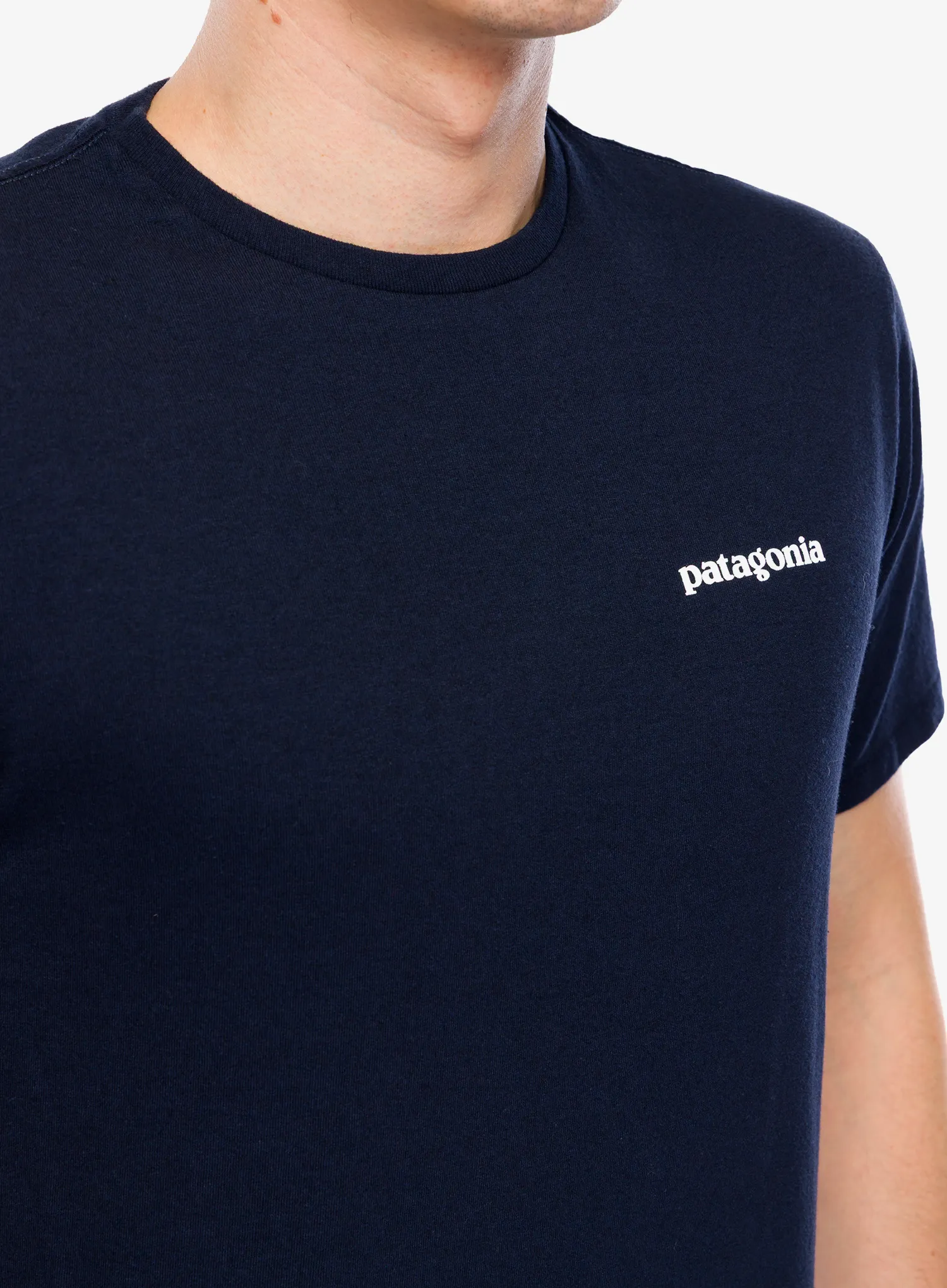 Tričko s potiskem Patagonia P-6 Logo Responsibili-Tee - new navy