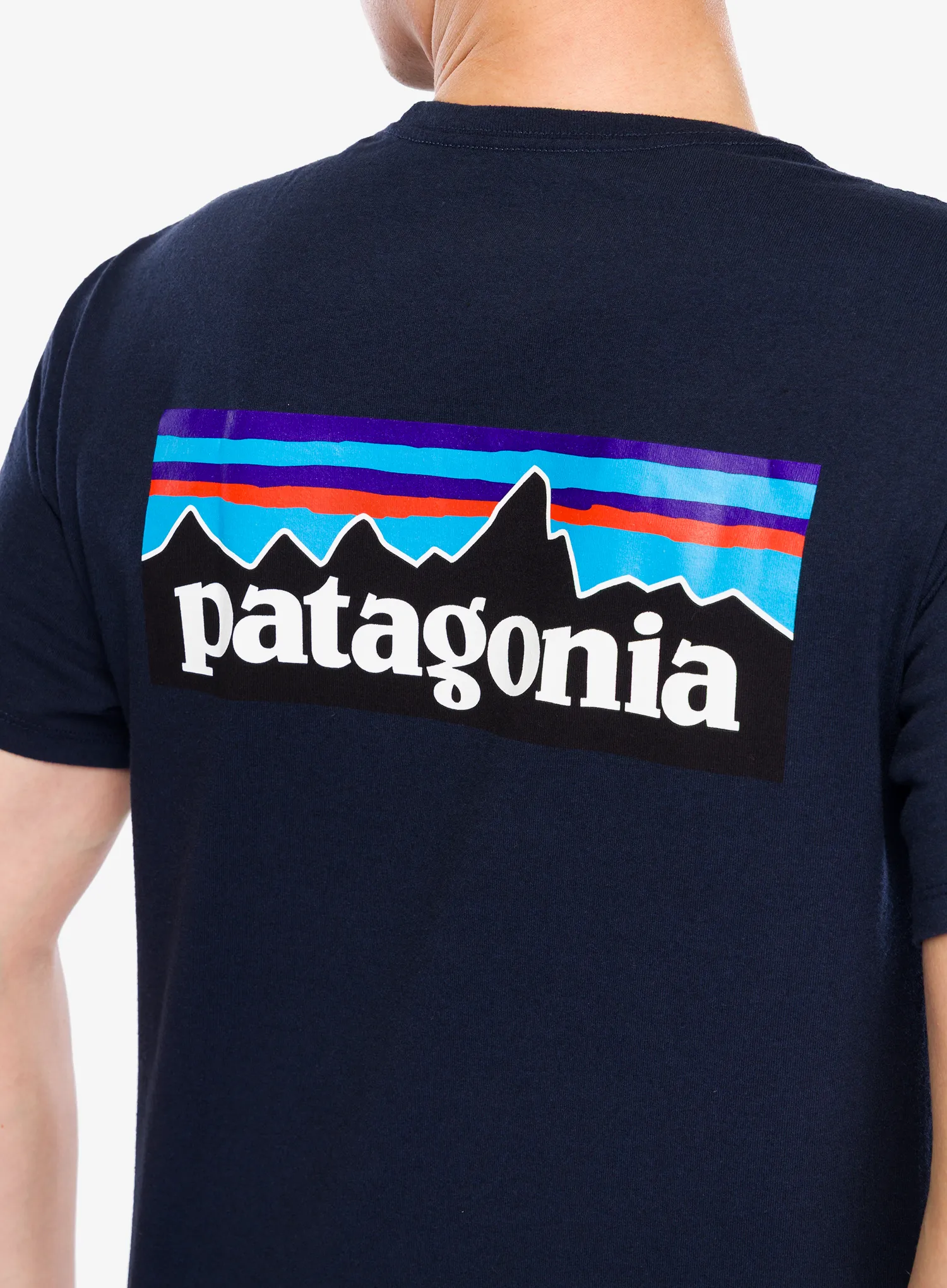 Tričko s potiskem Patagonia P-6 Logo Responsibili-Tee - new navy