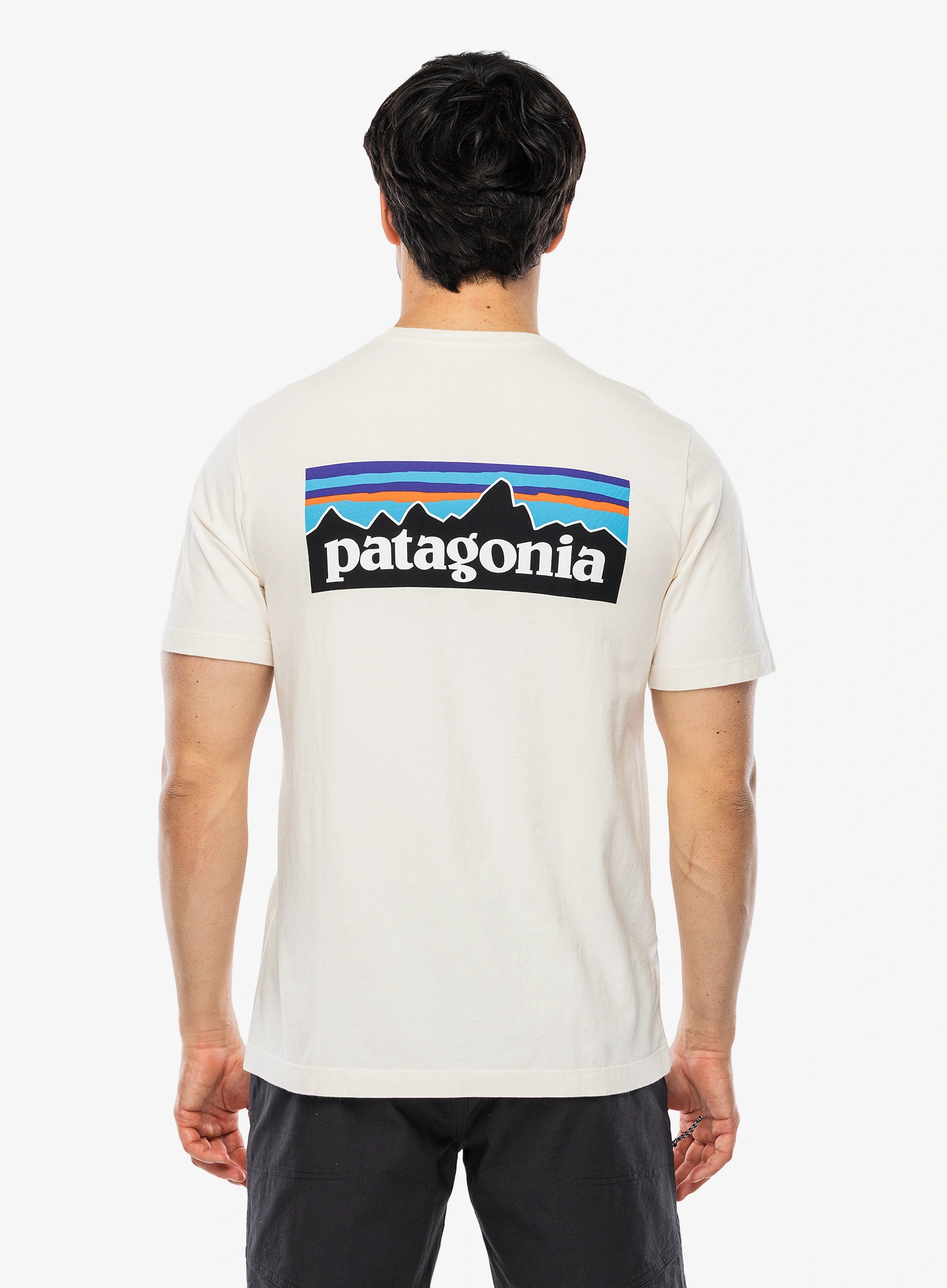 Tričko s potiskem Patagonia P-6 Logo T-Shirt - undyed natural