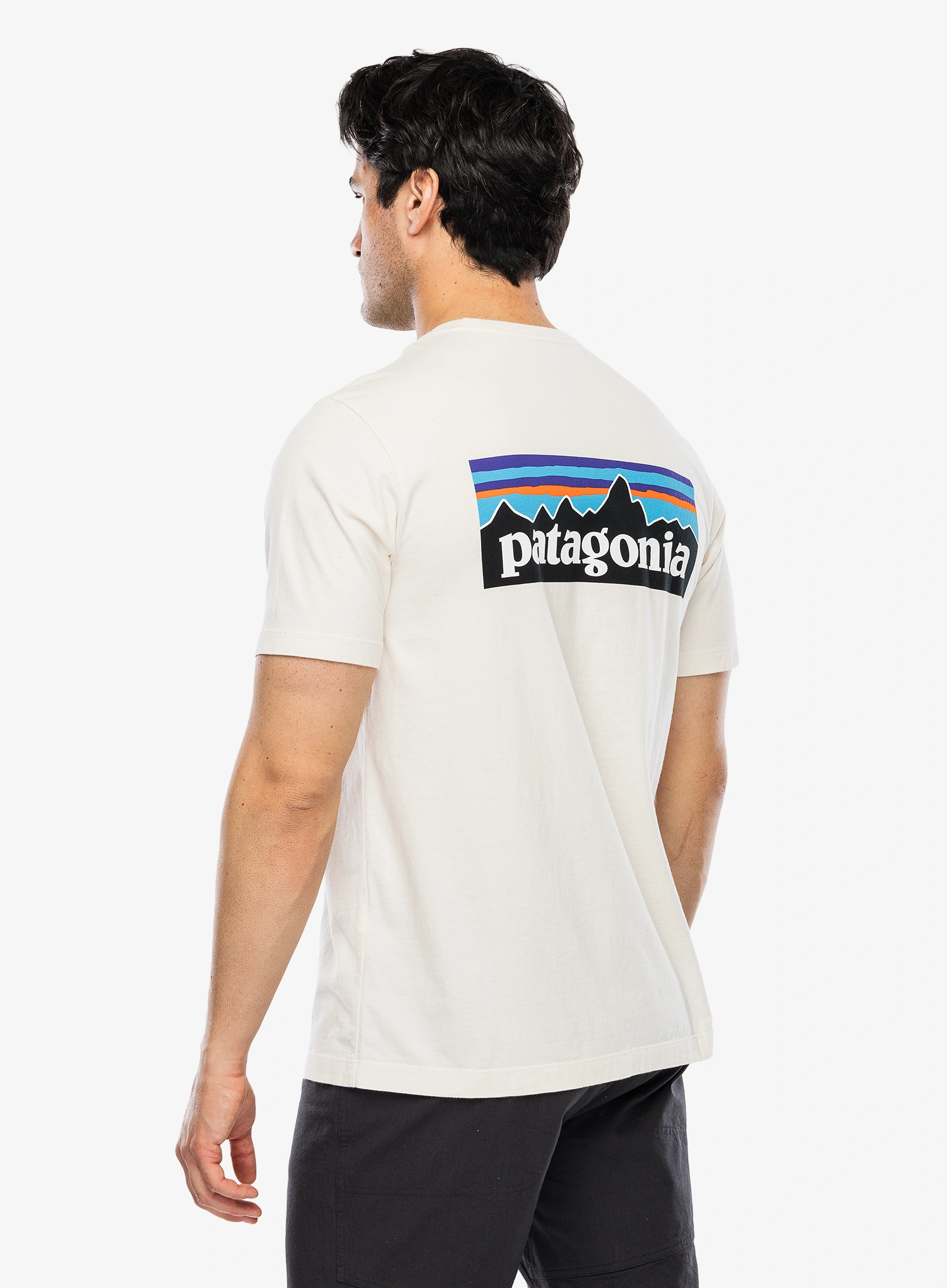Tričko s potiskem Patagonia P-6 Logo T-Shirt - undyed natural