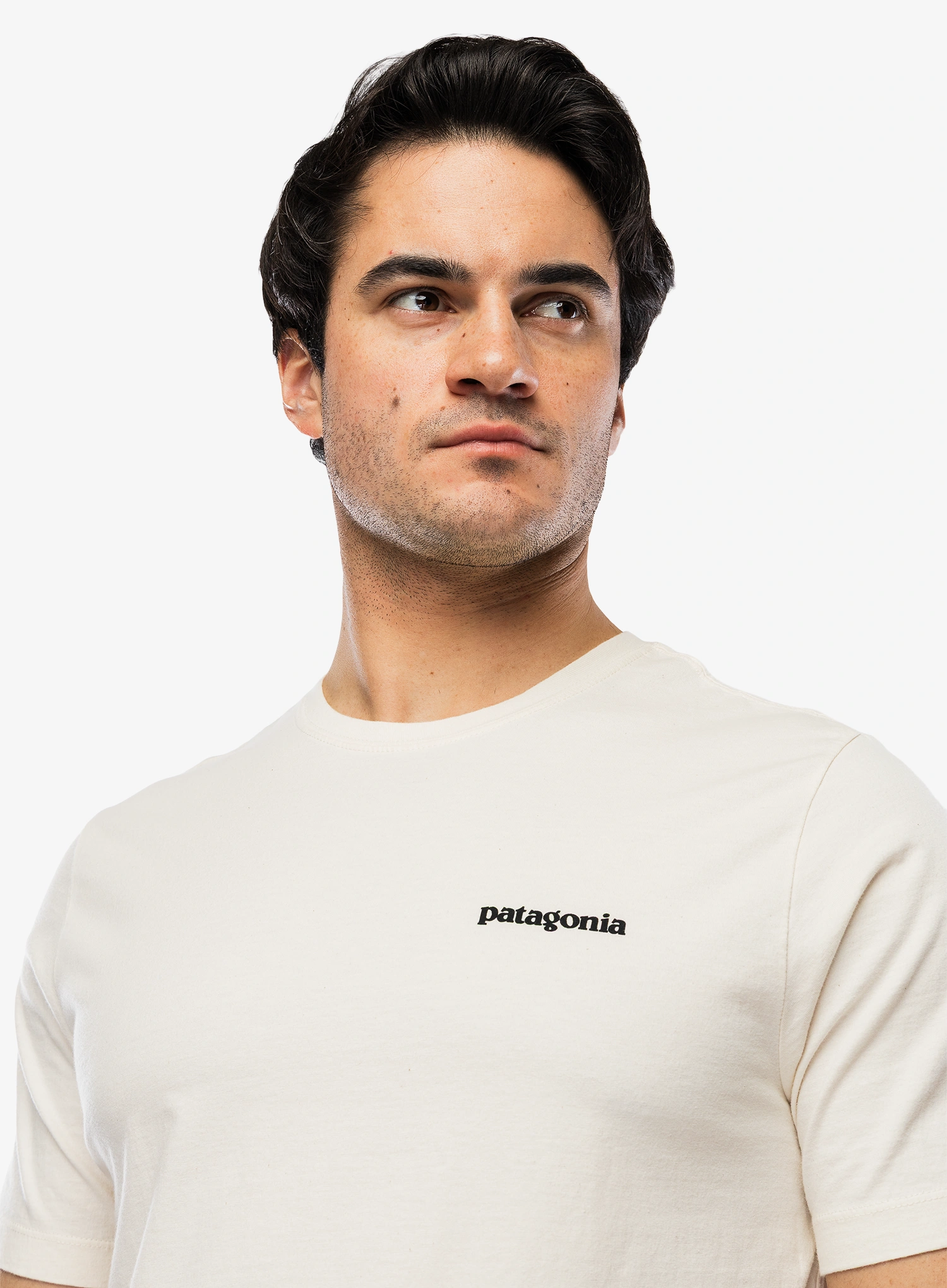 Tričko s potiskem Patagonia P-6 Logo T-Shirt - undyed natural