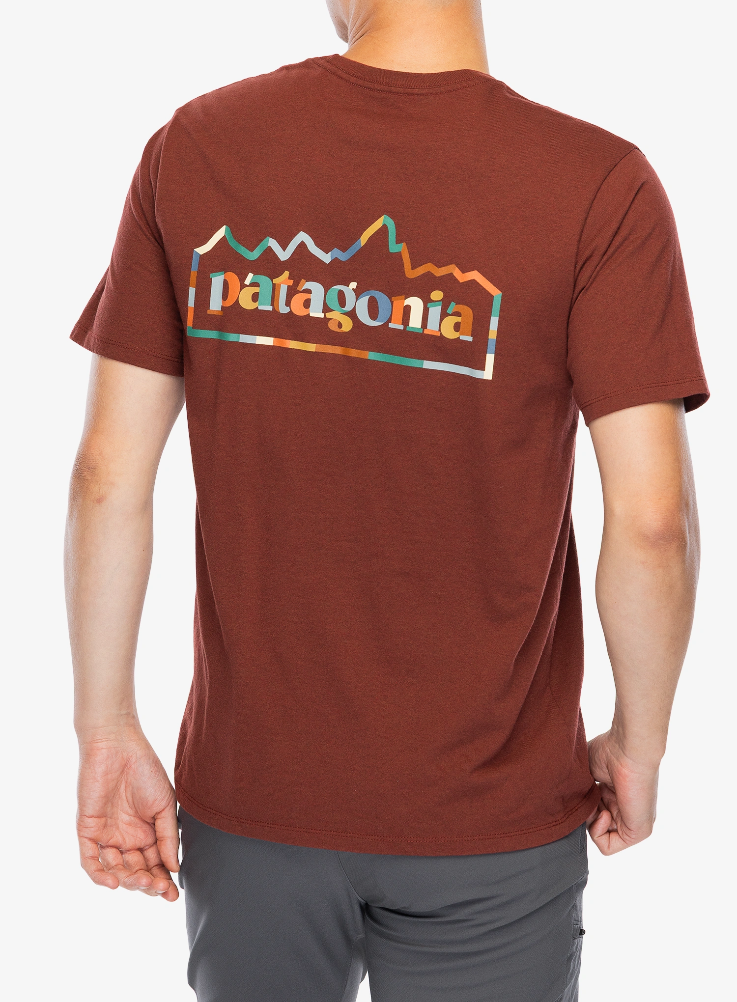 Tričko s potiskem Patagonia Unity Fitz Responsibili-Tee - dried vanilla