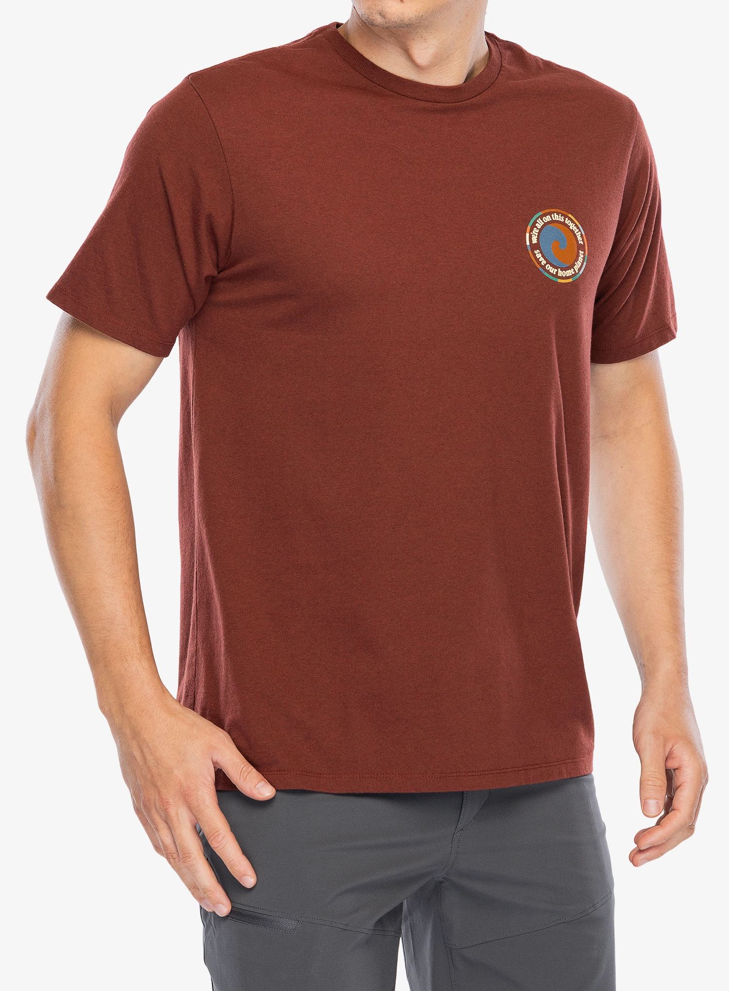 Tričko s potiskem Patagonia Unity Fitz Responsibili-Tee - dried vanilla