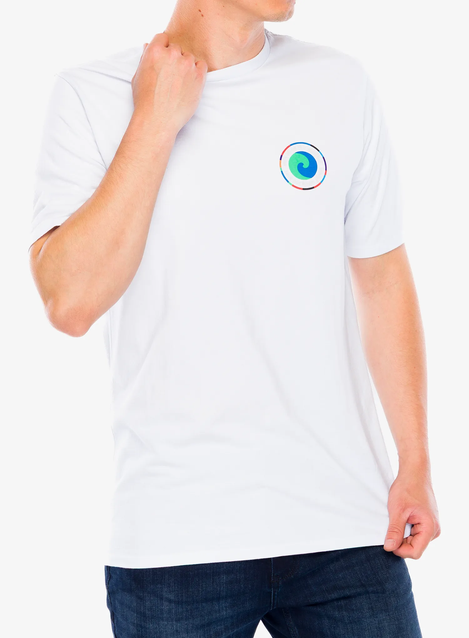 Tričko s potiskem Patagonia Unity Fitz Responsibili-Tee - white