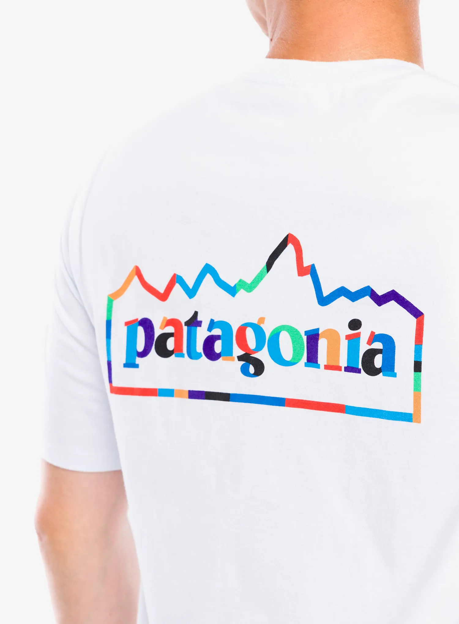 Tričko s potiskem Patagonia Unity Fitz Responsibili-Tee - white