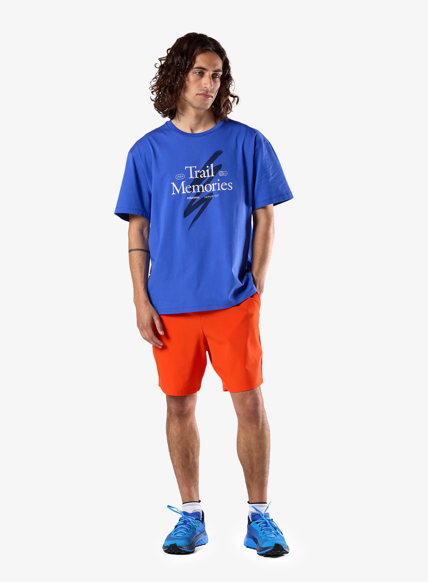 Tričko s potiskem Rossignol Graphic Waterfall Tee - dazzle blue