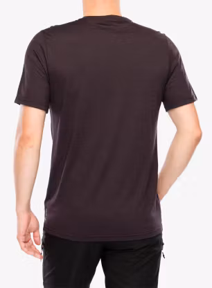Tričko s potiskem Smartwool Peak Energy Active Short Sleeve Graphic Tee - mink heather
