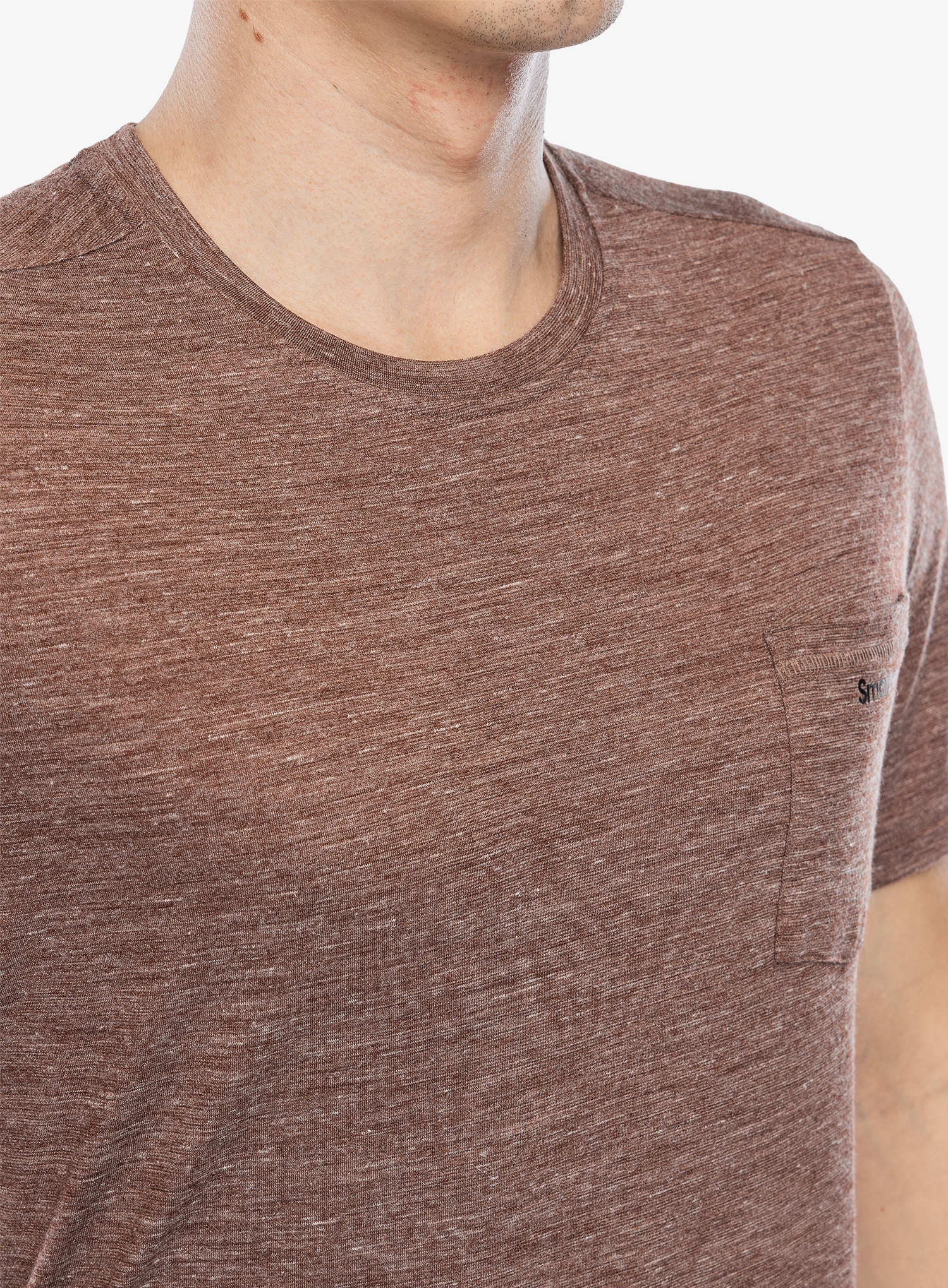 Tričko s potiskem Smartwool Stag Stare Hemp Short Sleeve Graphic Tee - sable brown heather