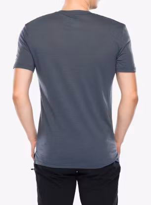 Tričko s potiskem Super.natural Mountain Vibes Tee - turbulence blue/various