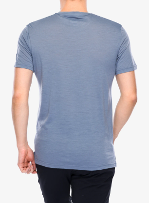 Tričko s potiskem Super.natural Northern Lights Tee - flint stone/various