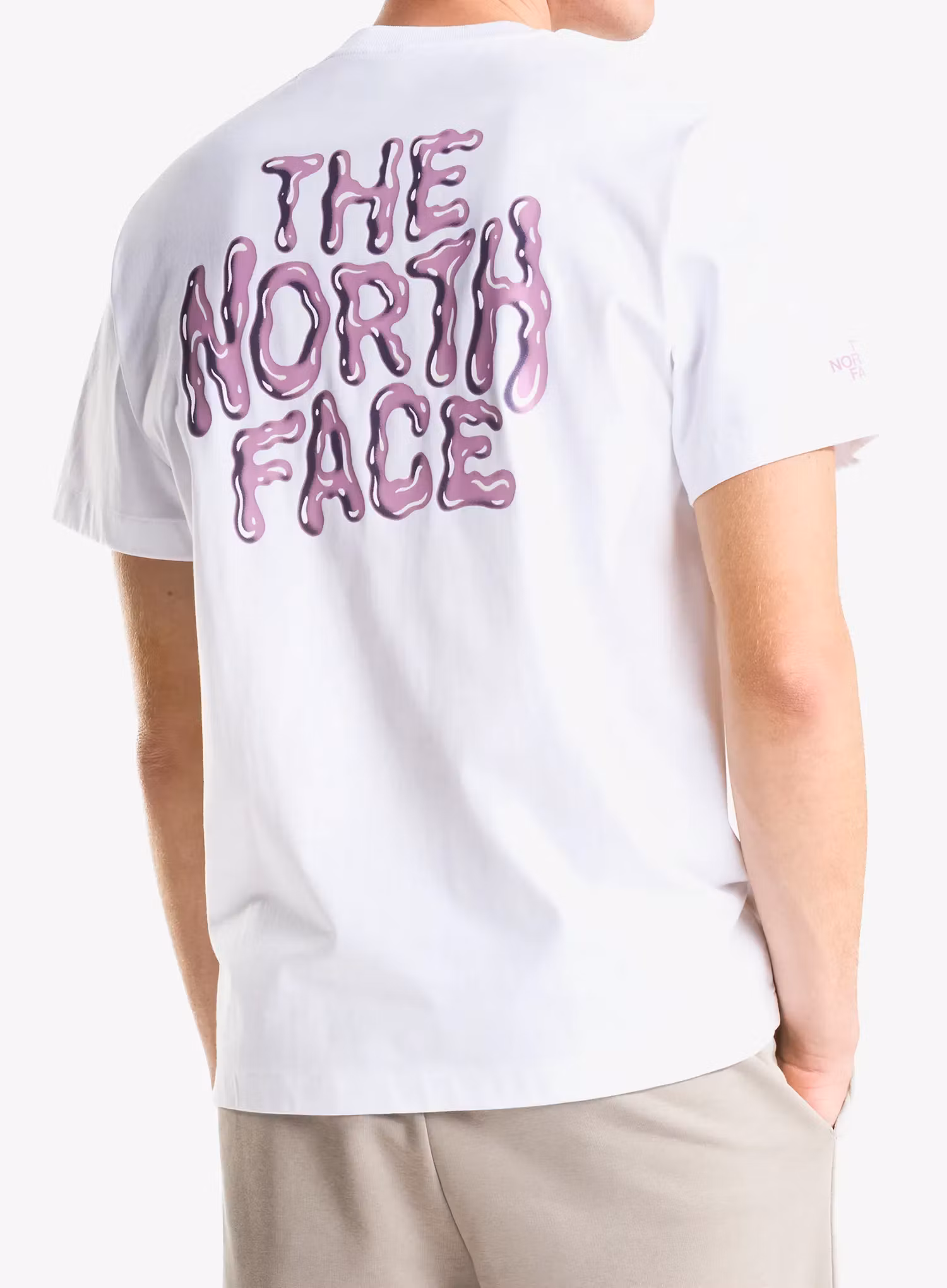 Tričko s potiskem The North Face Drip Logo Relaxed Short Sleeve Tee - tnf white