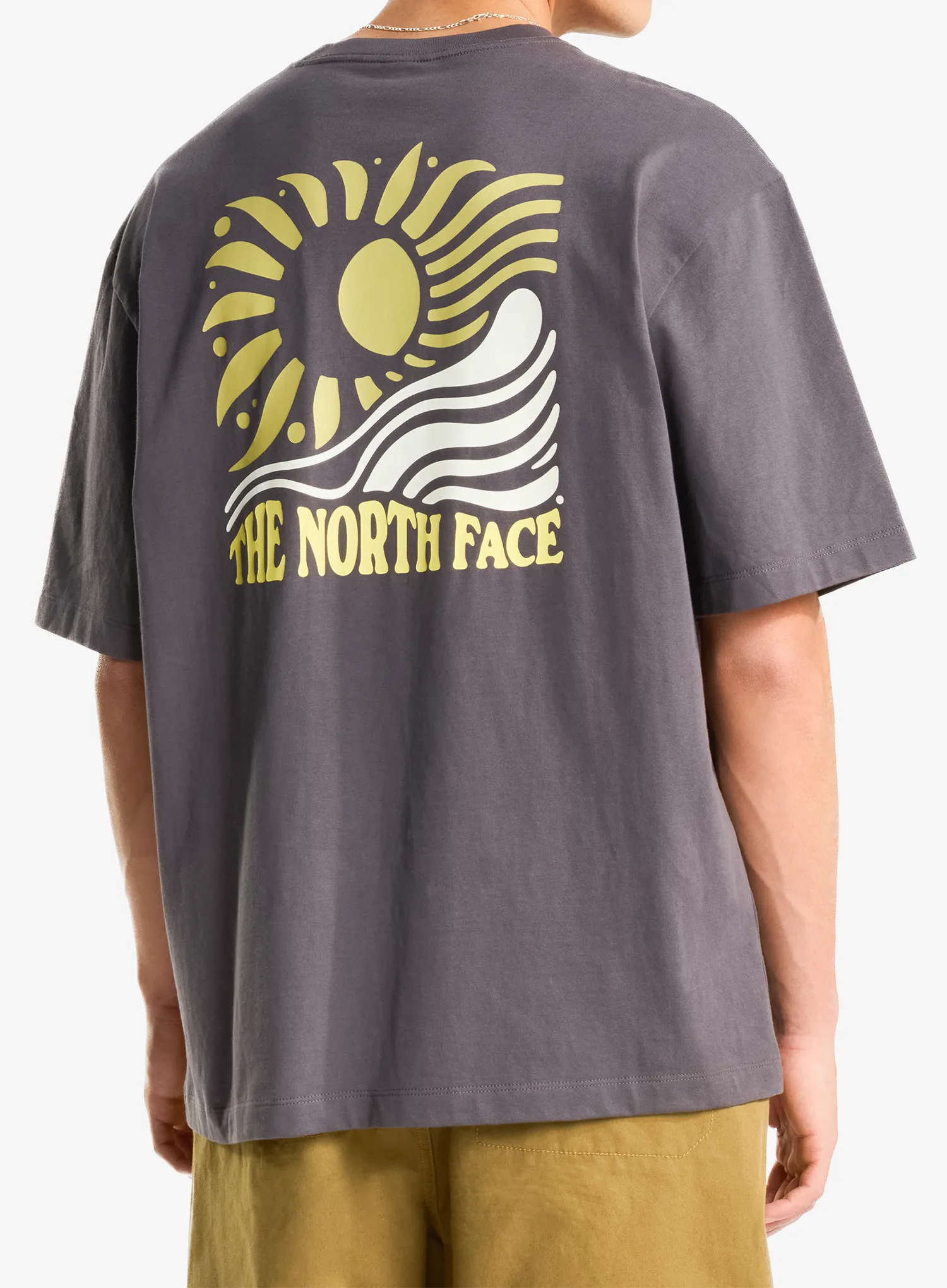 Tričko s potiskem The North Face Sun Oversize Short Sleeve Tee - anthracite grey