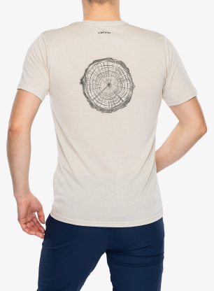 Tričko s potiskem Viking Rune Bamboo - beige/olive