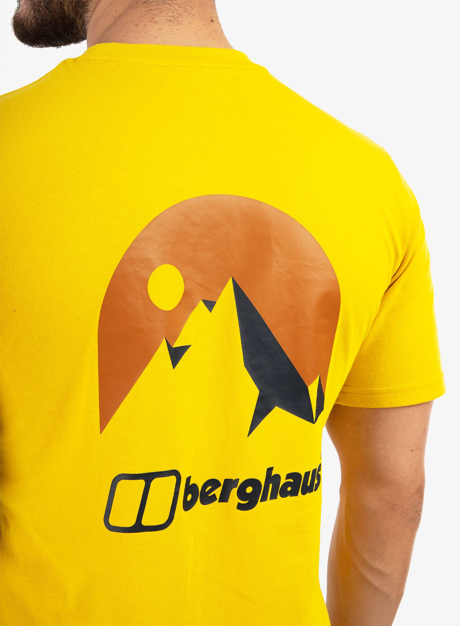 Bavlněné tričko Berghaus Mont Blanc MTN S/S Tee - lemon curry