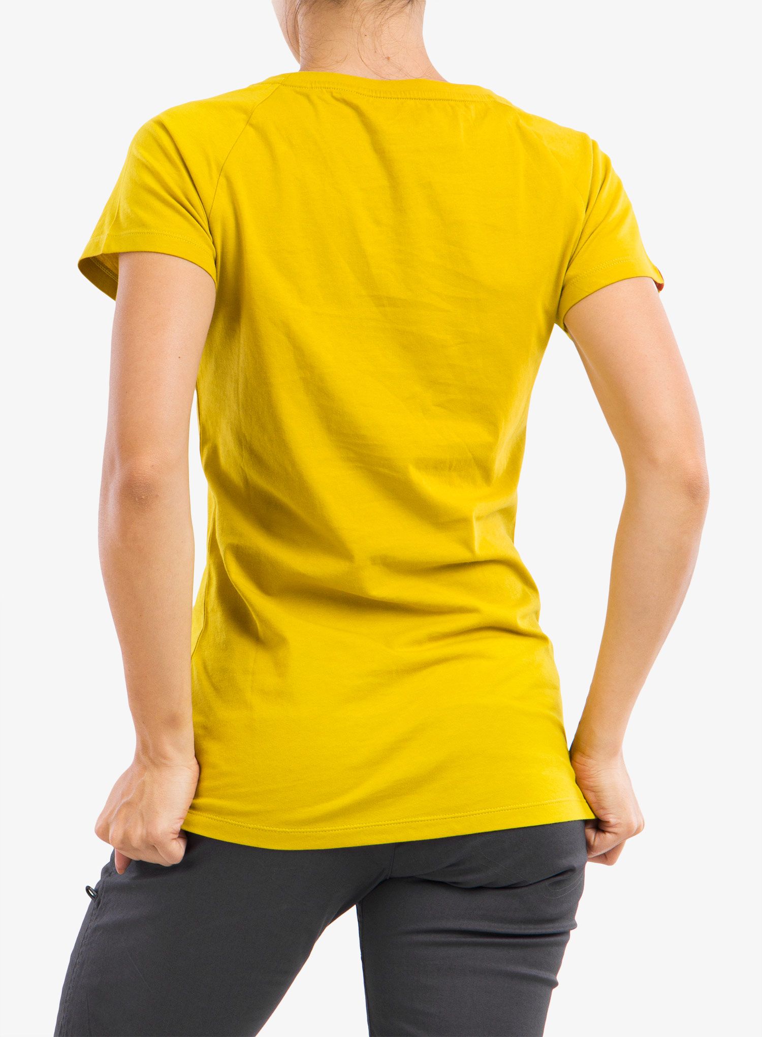 Dámské bavlněné tričko Ocun Raglan T - yellow antique moss
