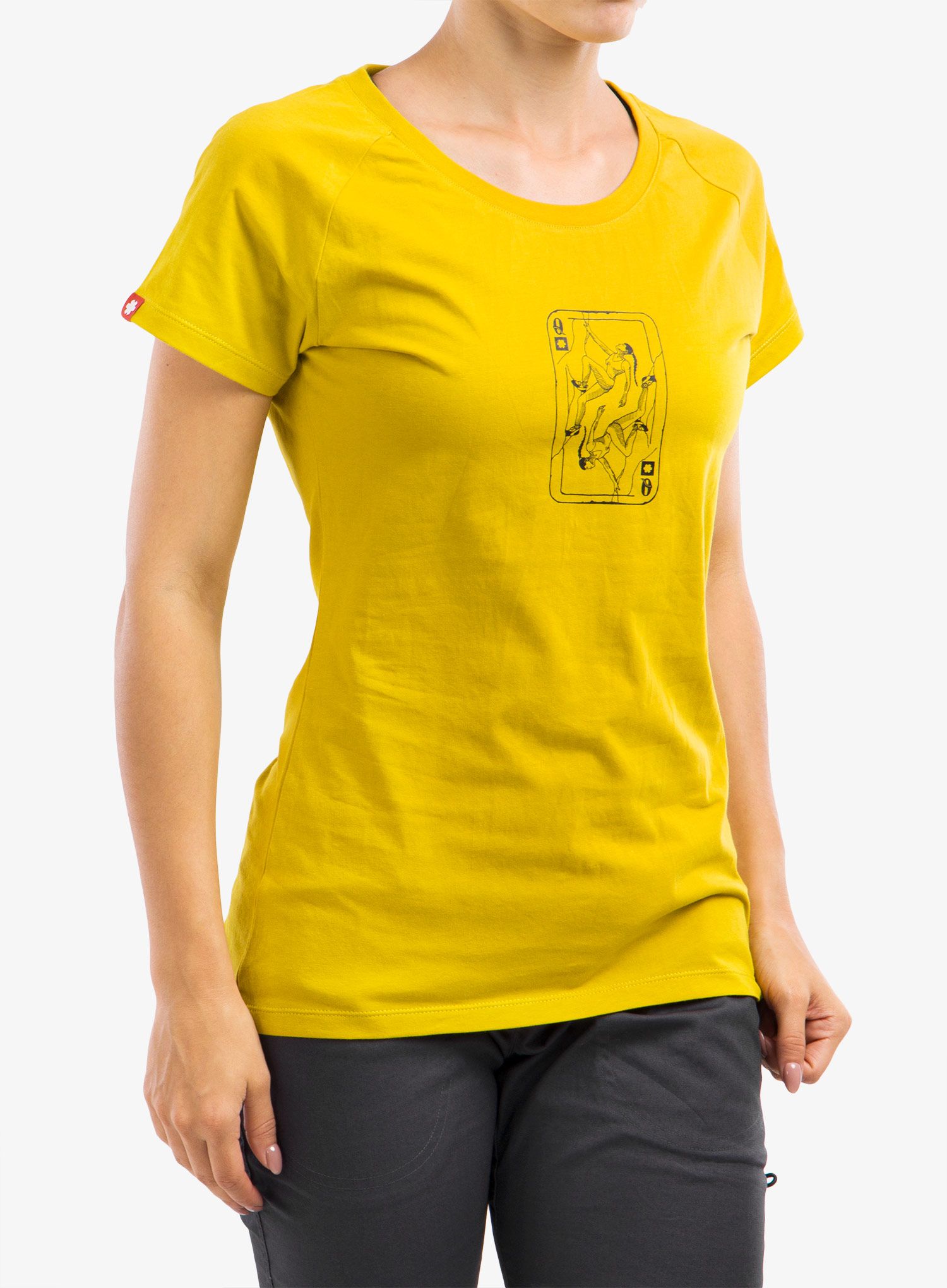 Dámské bavlněné tričko Ocun Raglan T - yellow antique moss