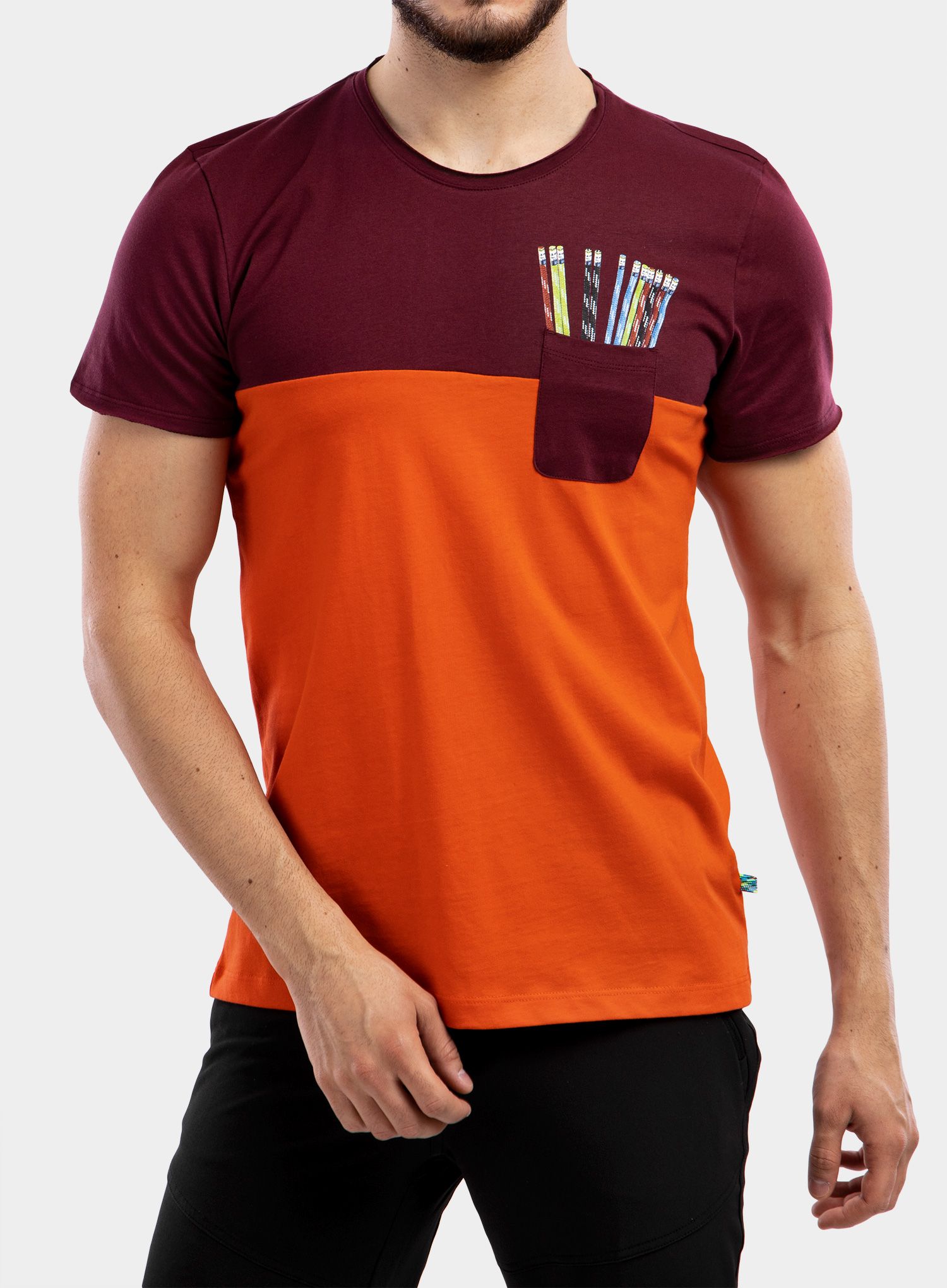 Tričko Edelrid Nofoot T-Shirt - glowing red